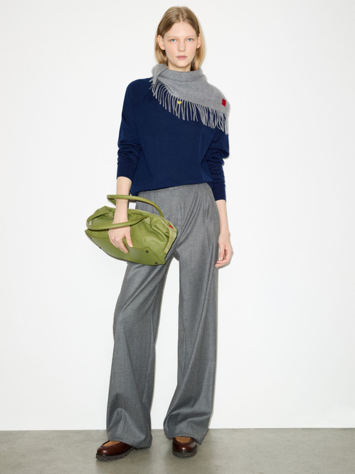 Pure merino wool jumper - NAVY - MAX&Co. - 5