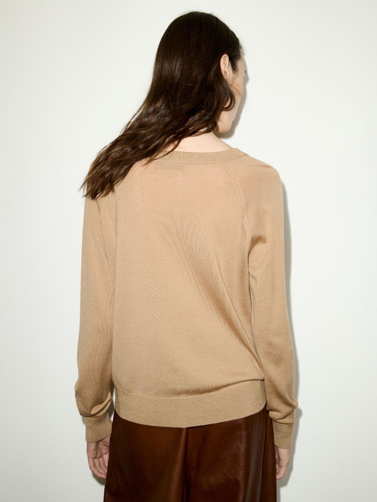 Pure merino wool jumper - CAMEL - MAX&Co. - 2