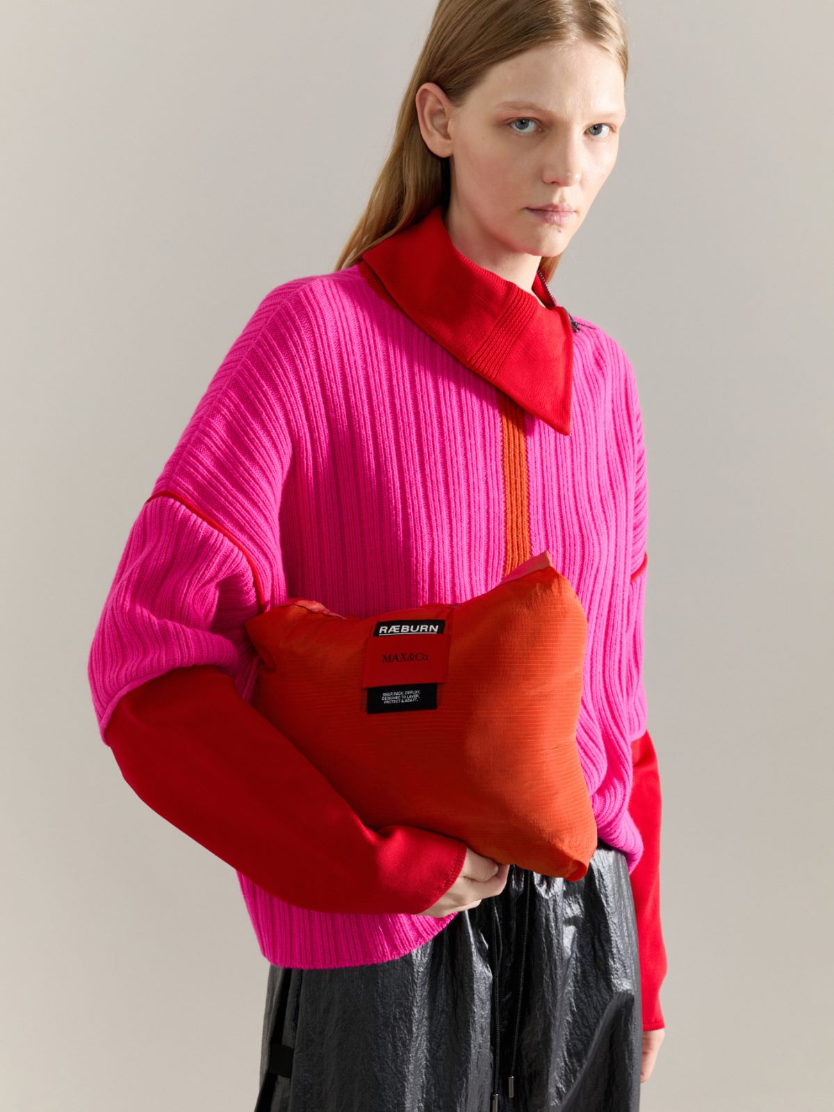 Down jacket Raeburn &Co.llaboration - ORANGE - MAX&Co. - 5