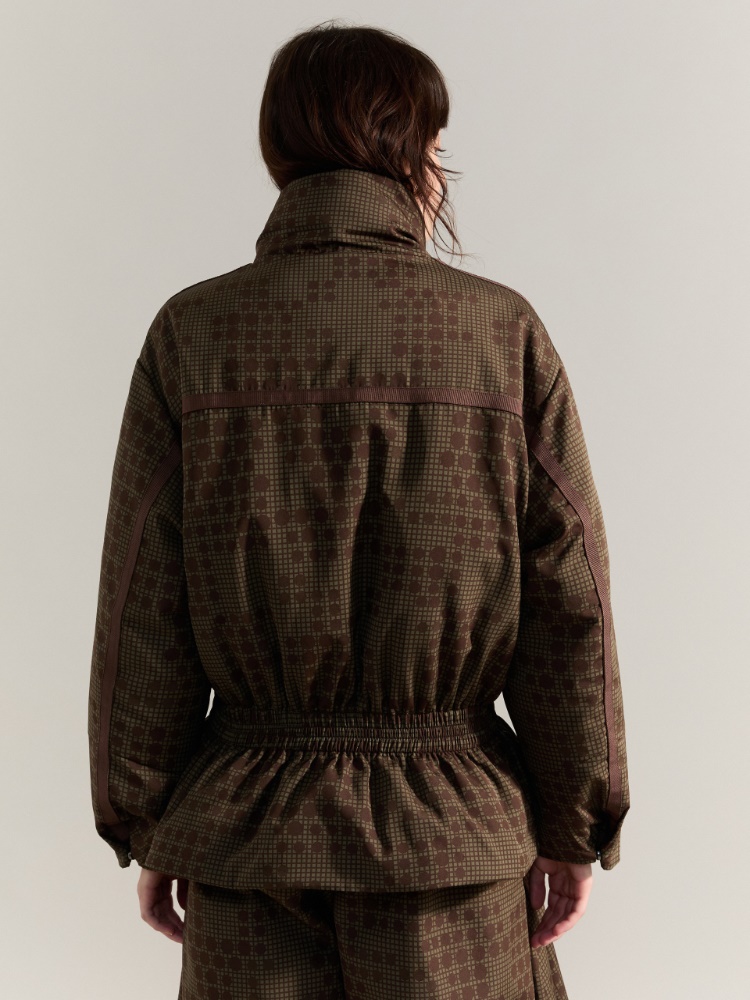 Jacquard down jacket Raeburn &Co.llaboration - KAKI - MAX&Co. - 2