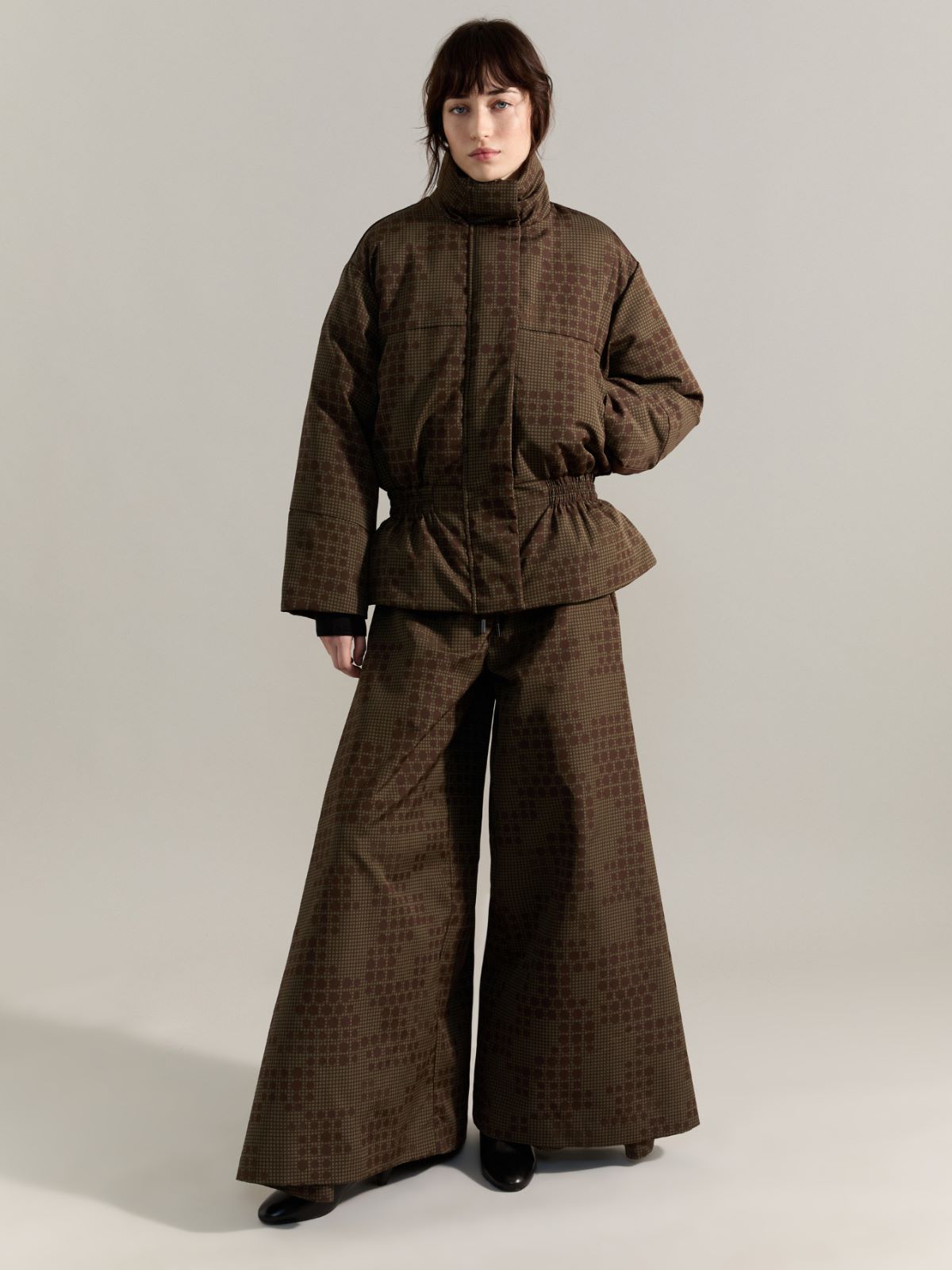 Jacquard down jacket Raeburn &Co.llaboration - KAKI - MAX&Co. - 6