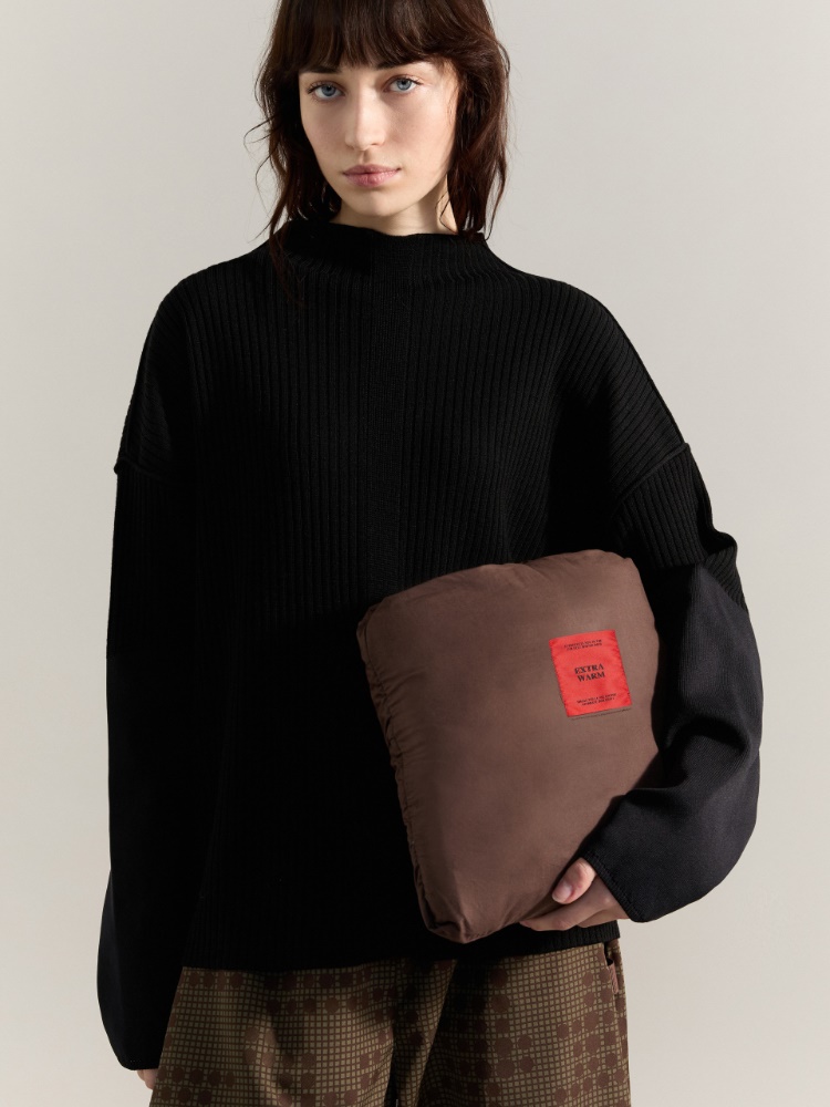 Jacquard down jacket Raeburn &Co.llaboration - KAKI - MAX&Co. - 5