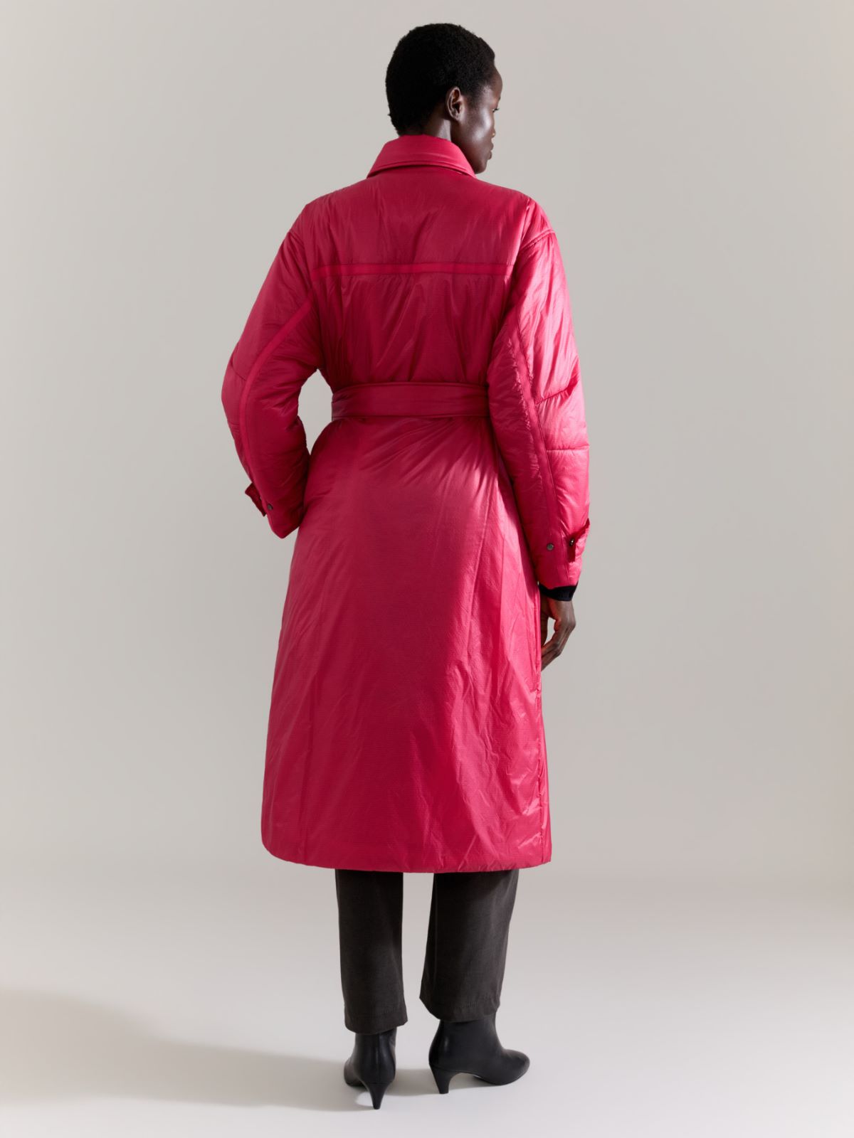 Padded coat Raeburn &Co.llaboration - CHERRY - MAX&Co. - 2