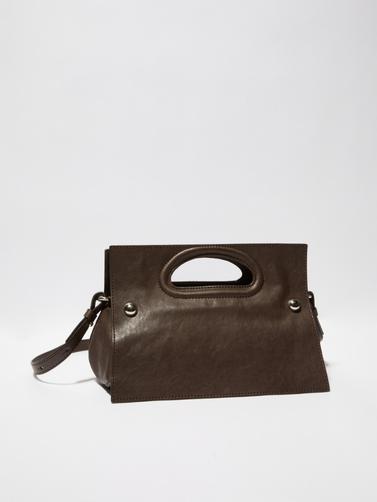 Bookbag in pelle Sami Miró &Co.llaboration - MARRONE - MAX&Co. - 2