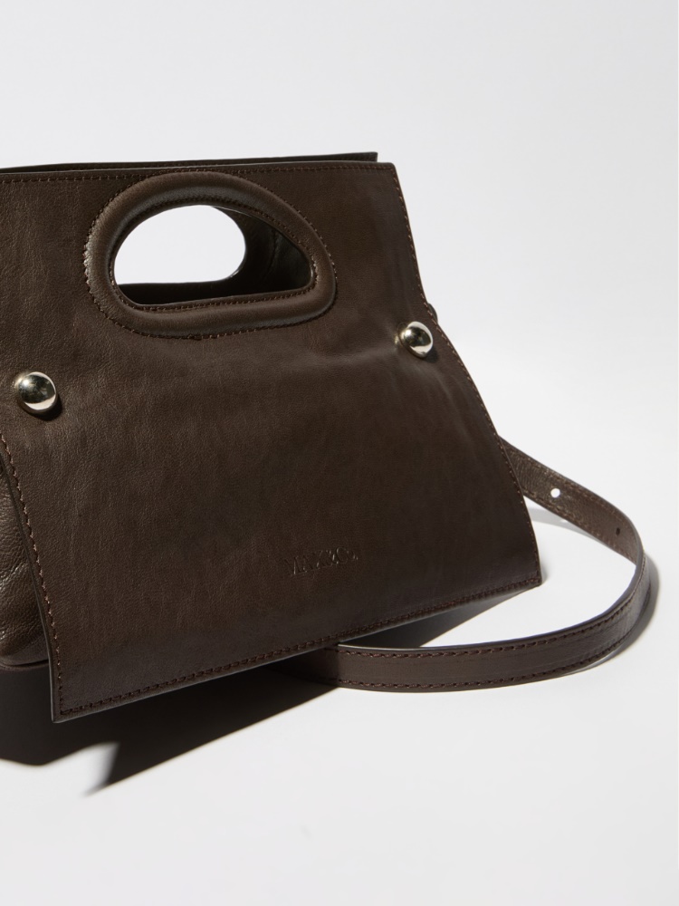 Bookbag in pelle Sami Miró &Co.llaboration - MARRONE - MAX&Co. - 3