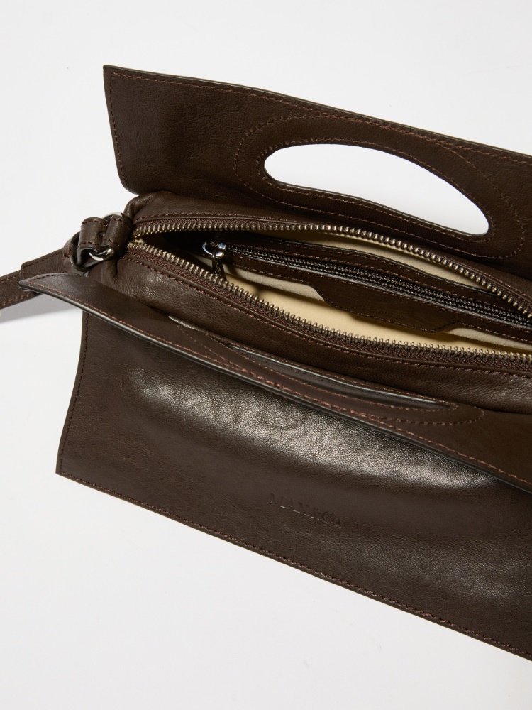 Bookbag in pelle Sami Miró &Co.llaboration - MARRONE - MAX&Co. - 4