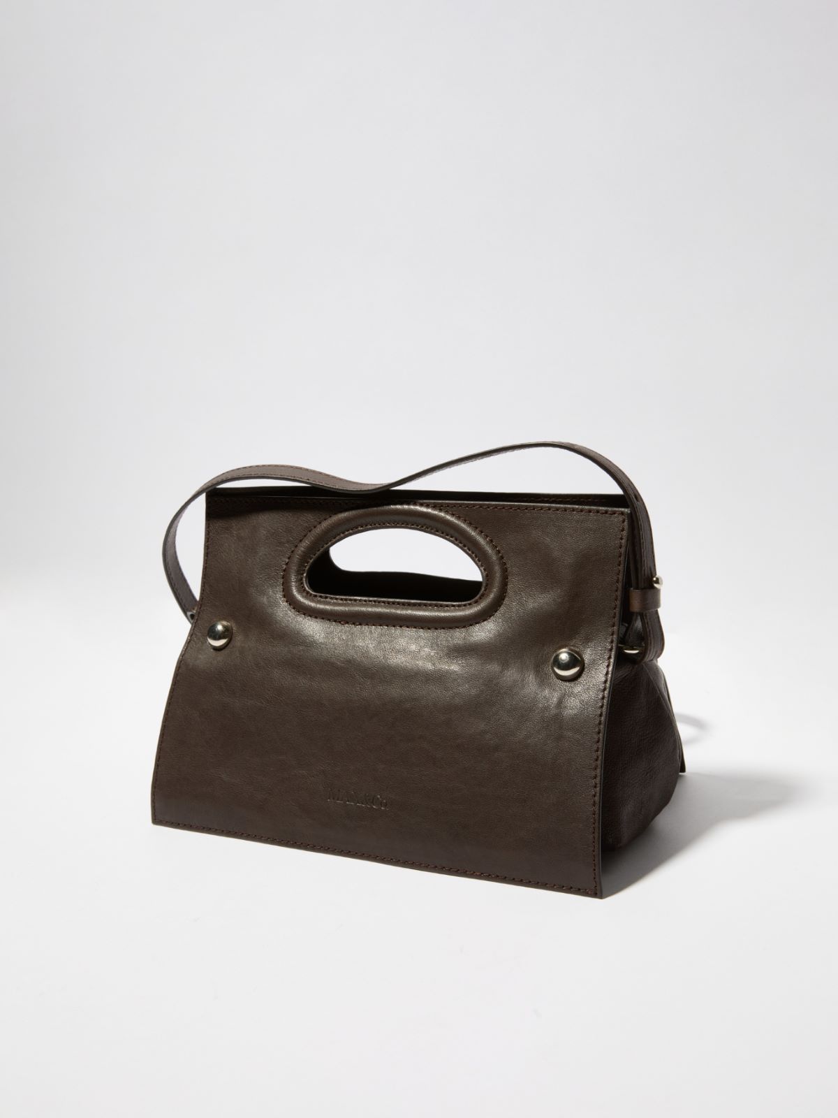 Bookbag in pelle Sami Miró &Co.llaboration - MARRONE - MAX&Co.