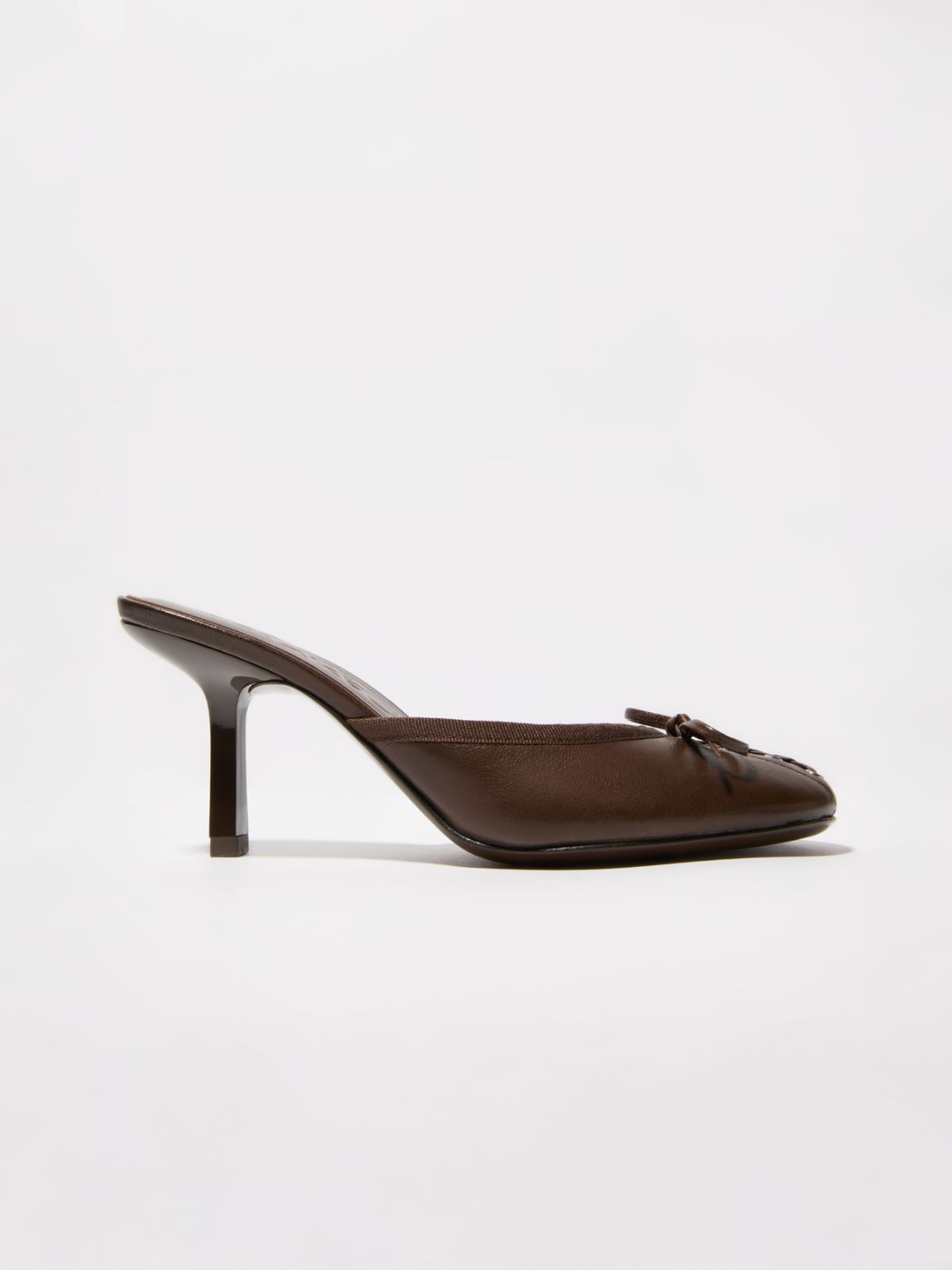 Mules in pelle Sami Miró &Co.llaboration - MARRONE - MAX&Co. - 5