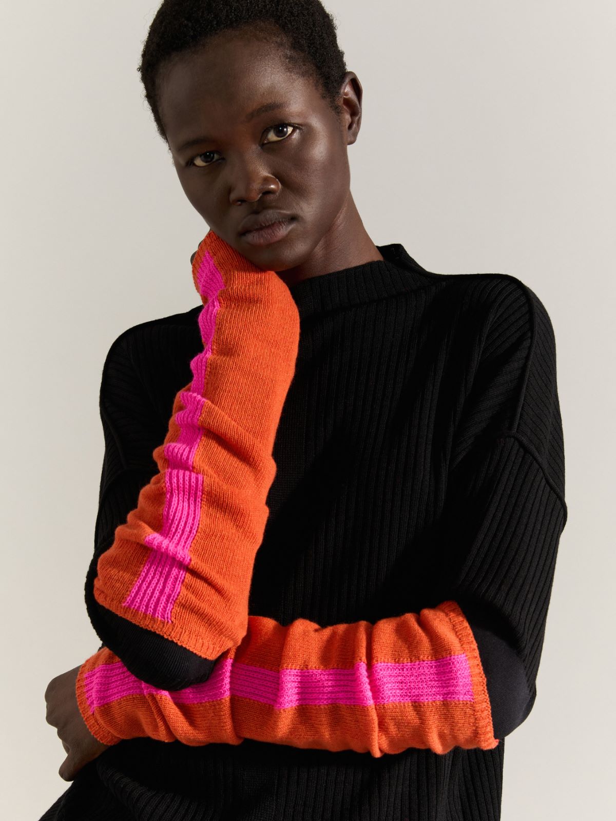 Arm warmers Raeburn &Co.llaboration - ORANGE - MAX&Co. - 3