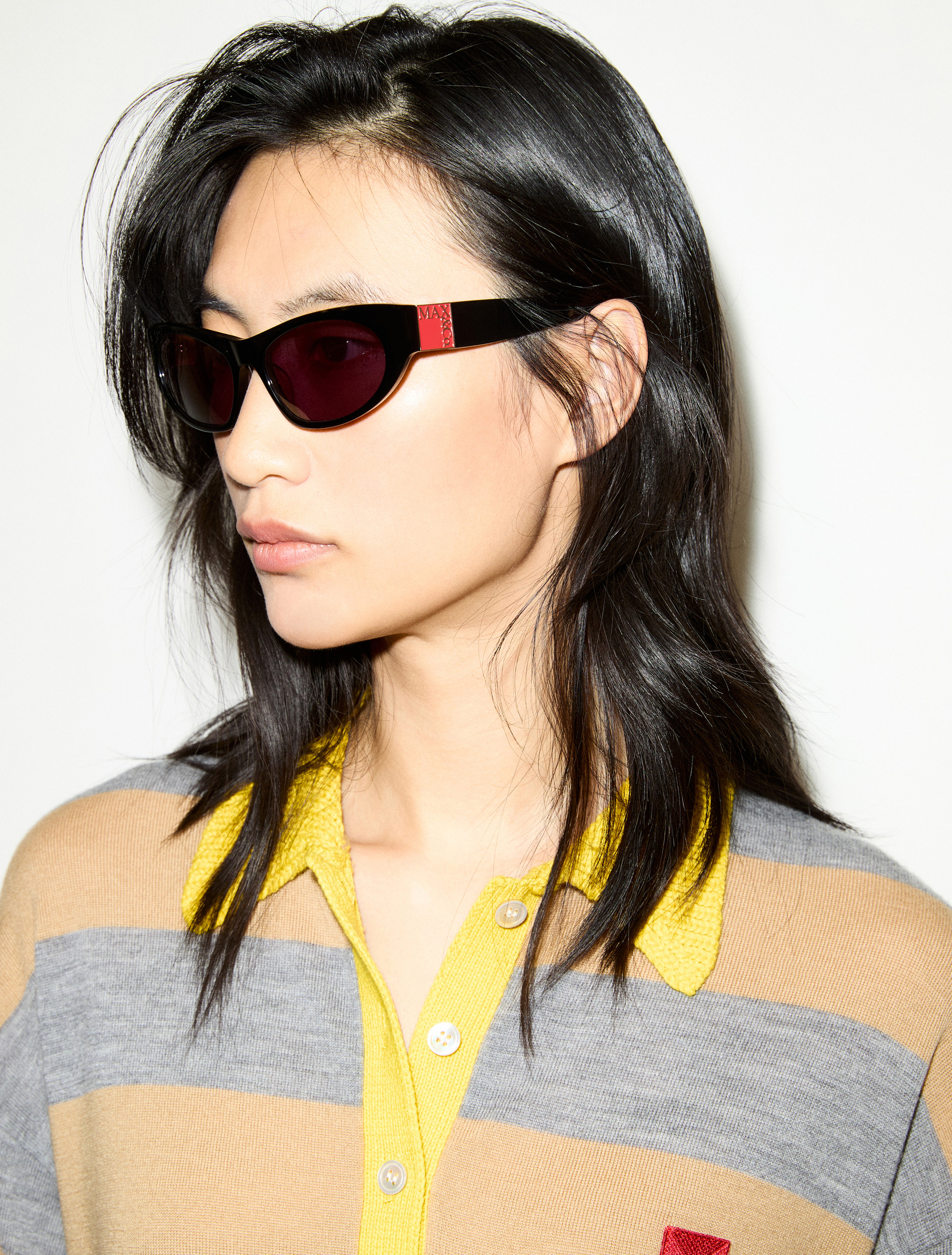 Acetate cat-eye glasses - BLACK - MAX&Co. - 4