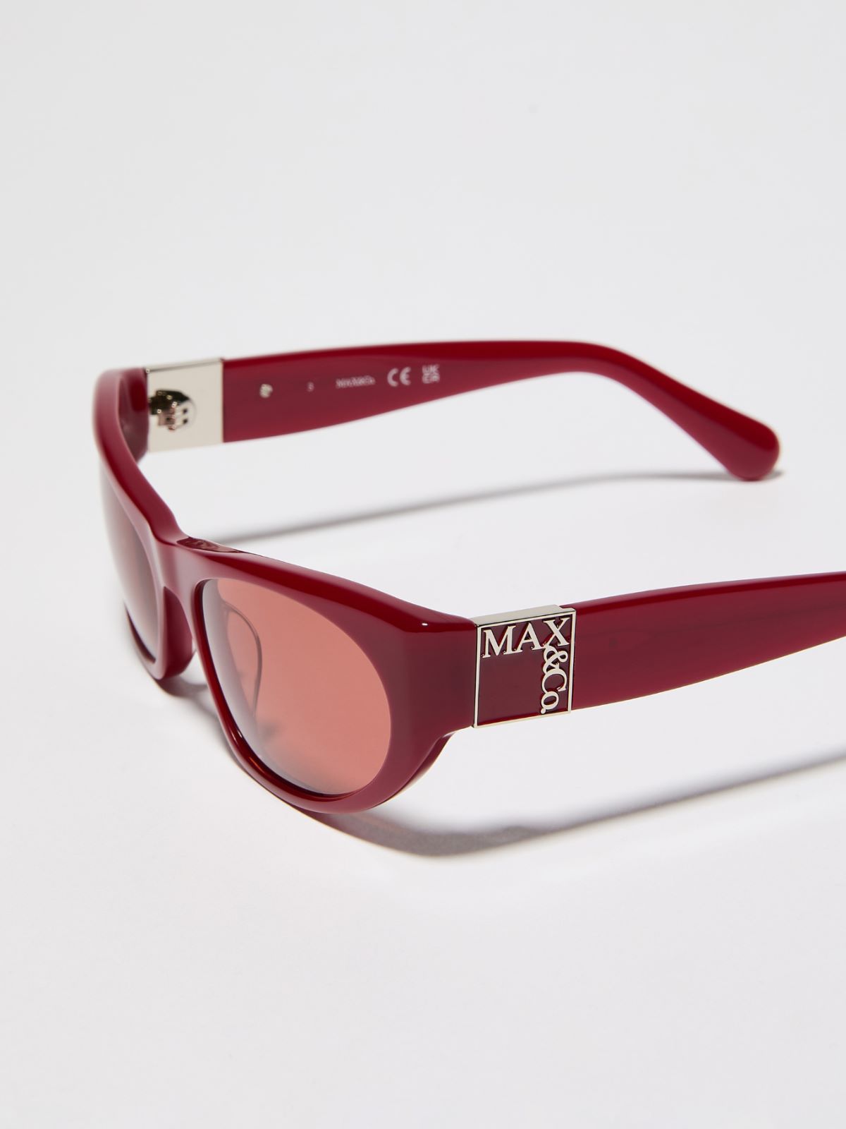 Acetate cat-eye glasses - RED - MAX&Co. - 3