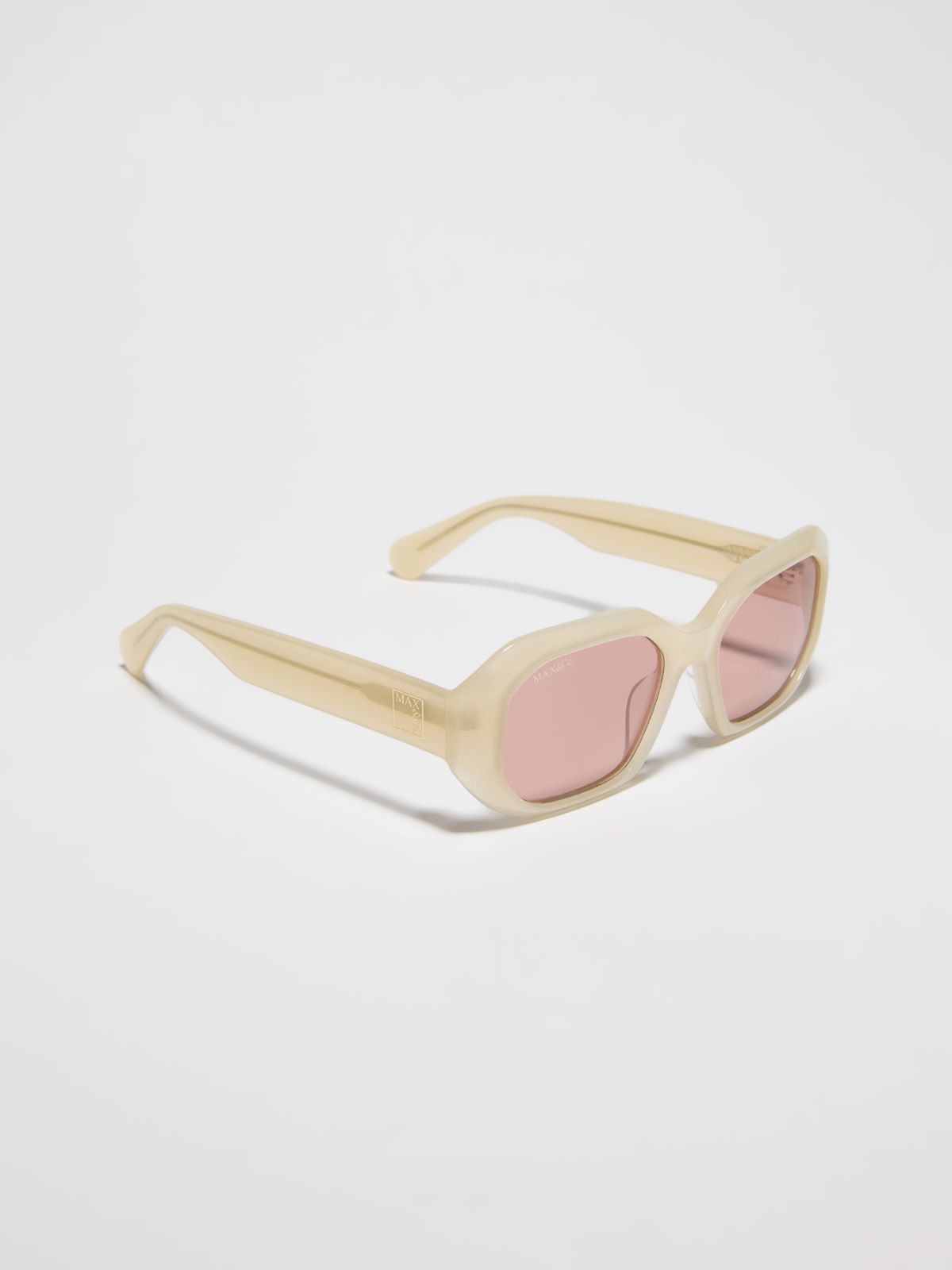 Geometric acetate glasses - OPTICAL WHITE - MAX&Co.