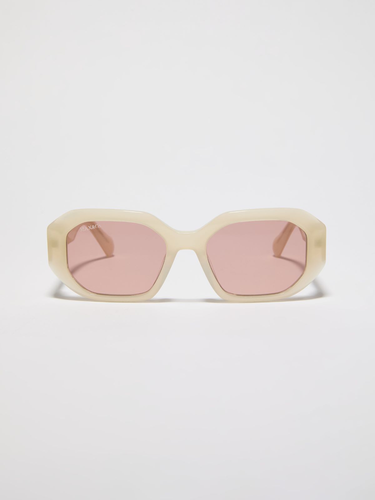Geometric acetate glasses - OPTICAL WHITE - MAX&Co.
