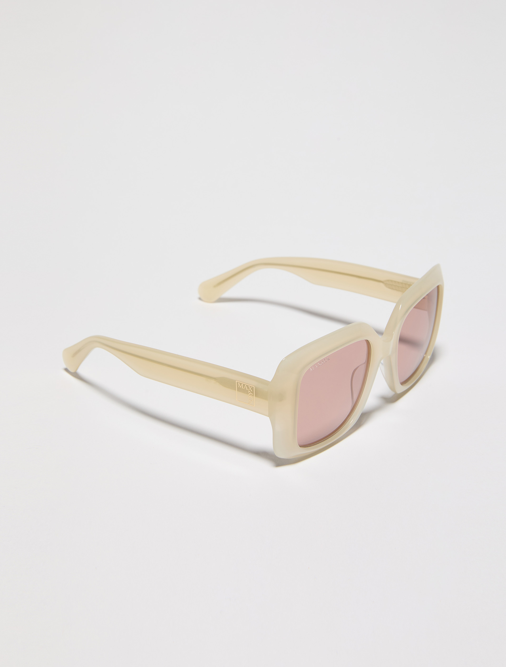 Square oversized glasses - OPTICAL WHITE - MAX&Co. - 2