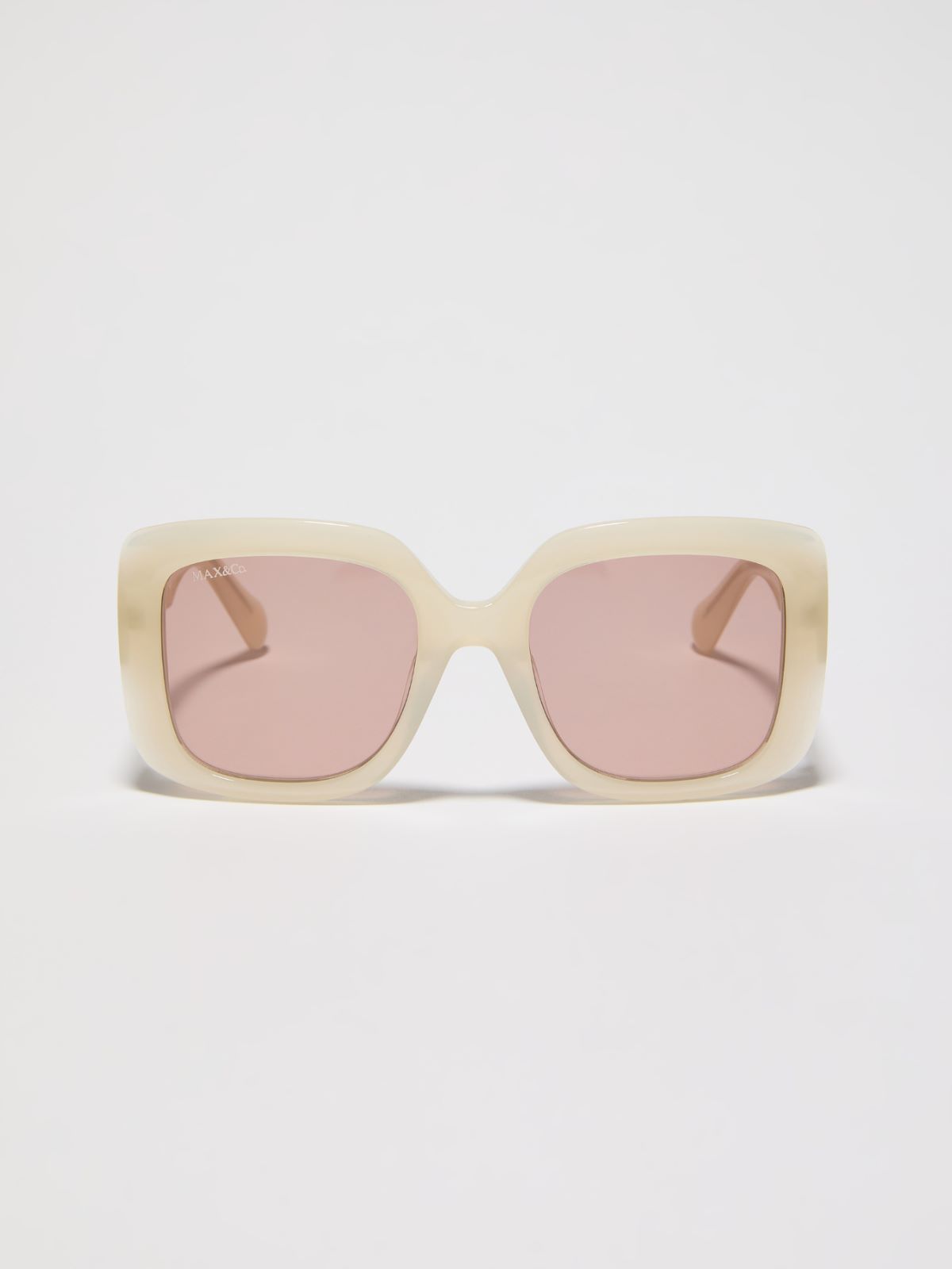 Square oversized glasses - OPTICAL WHITE - MAX&Co.