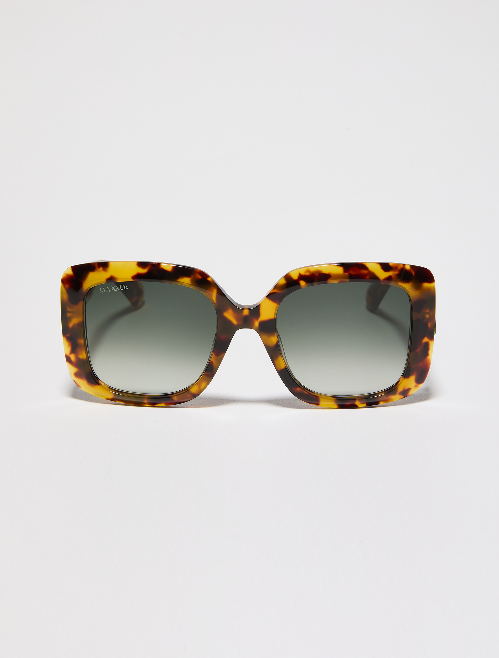 Square oversized glasses - GOLD - MAX&Co.