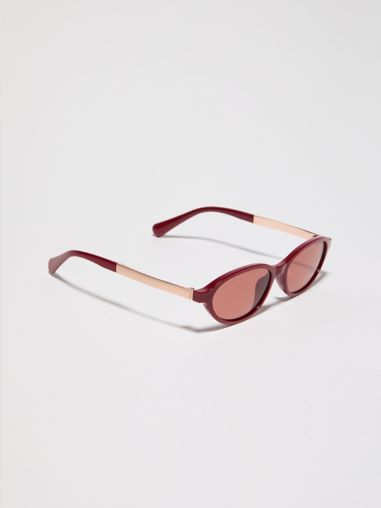 Oval injection-moulded glasses - RED - MAX&Co.