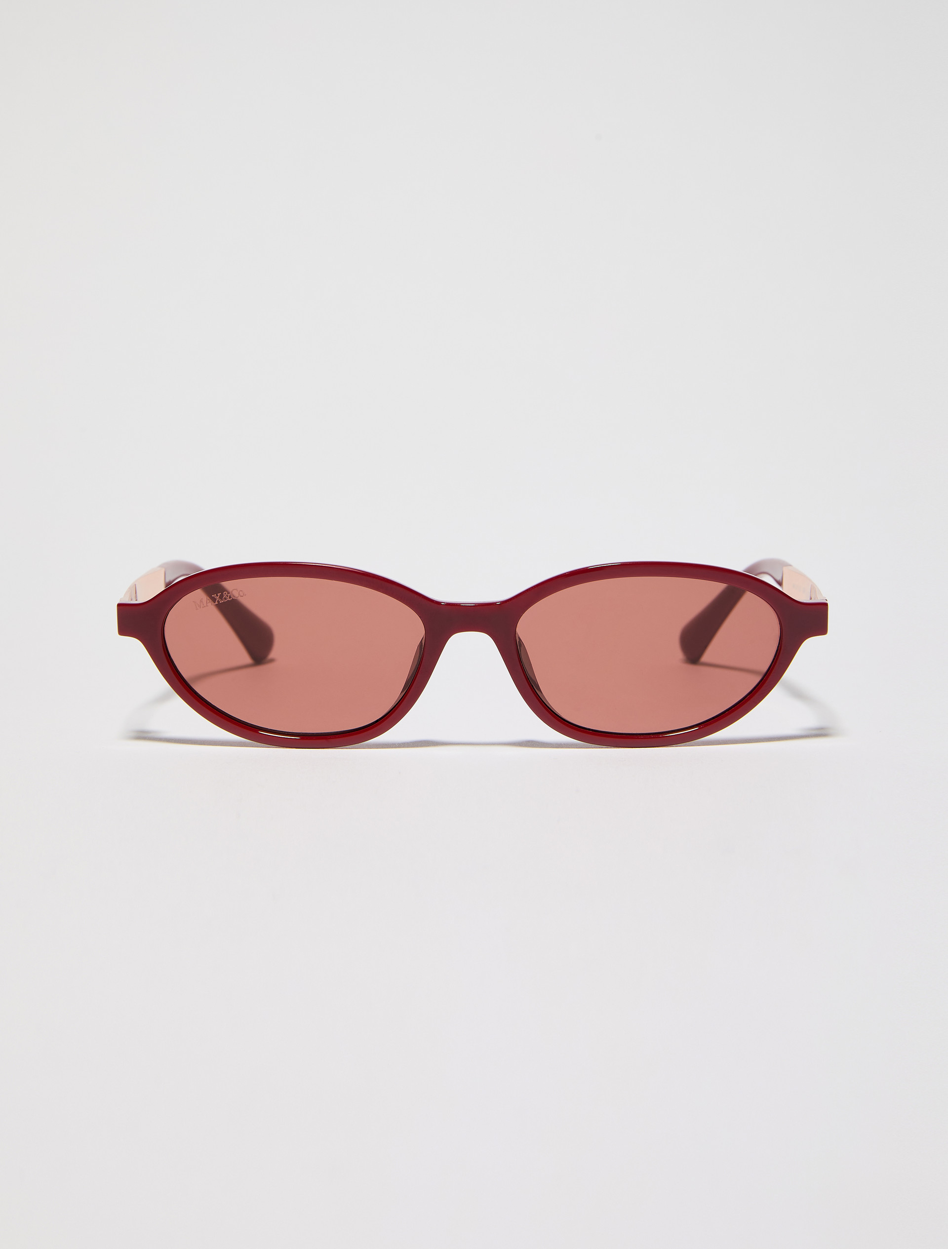 Oval injection-moulded glasses - RED - MAX&Co.