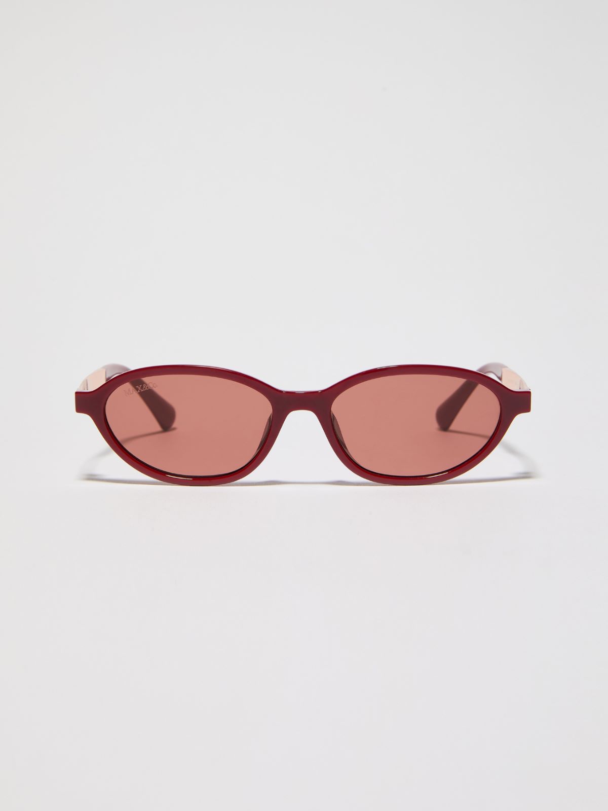 Oval injection-moulded glasses - RED - MAX&Co.
