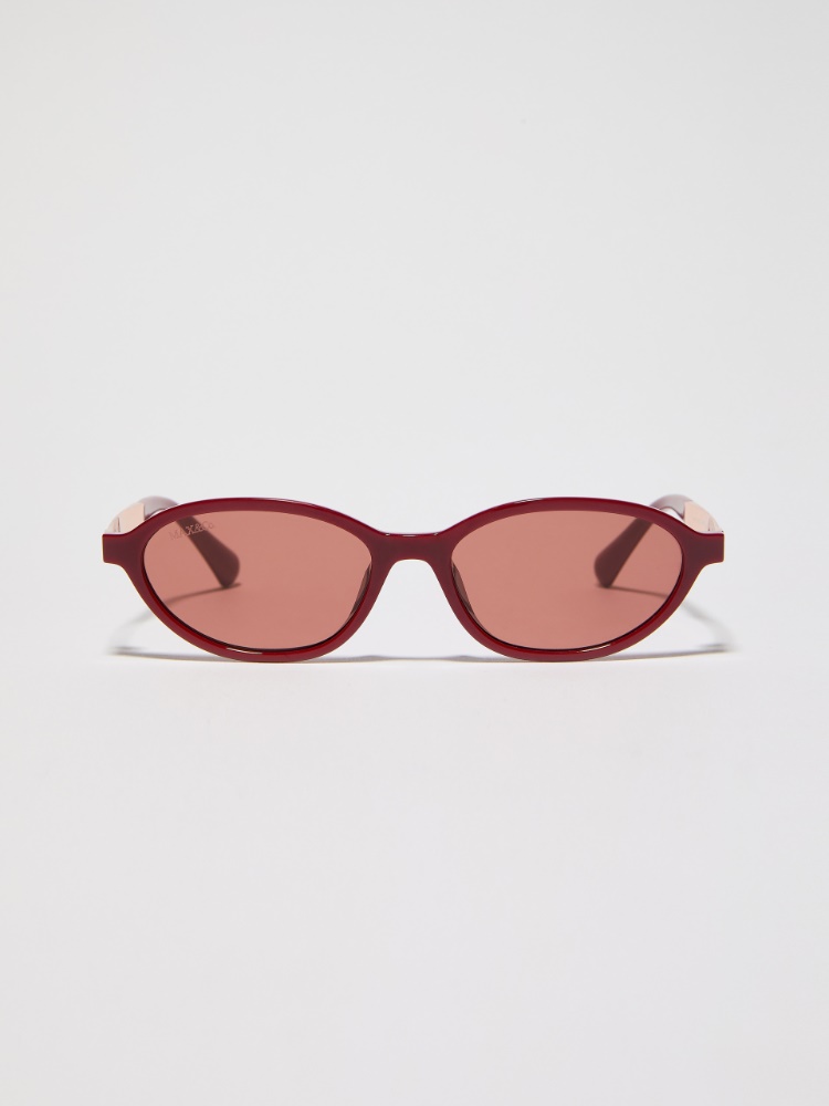 Oval injection-moulded glasses - RED - MAX&Co.