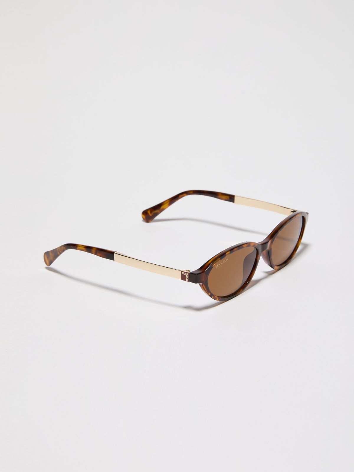 Oval injection-moulded glasses - GOLD - MAX&Co.