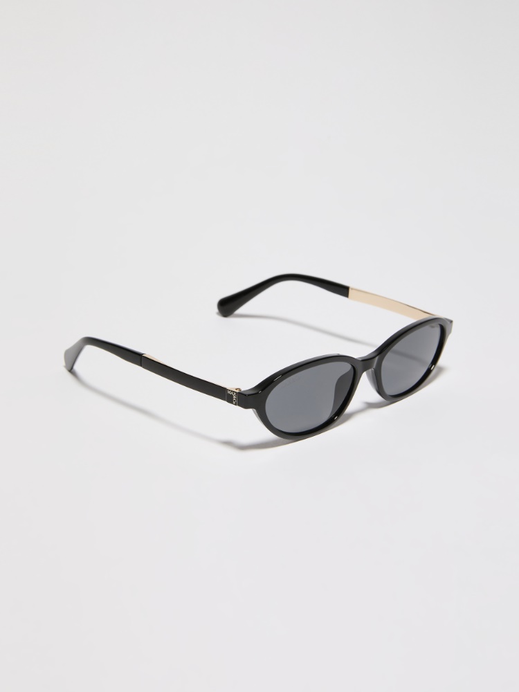 Oval injection-moulded glasses - BLACK - MAX&Co.