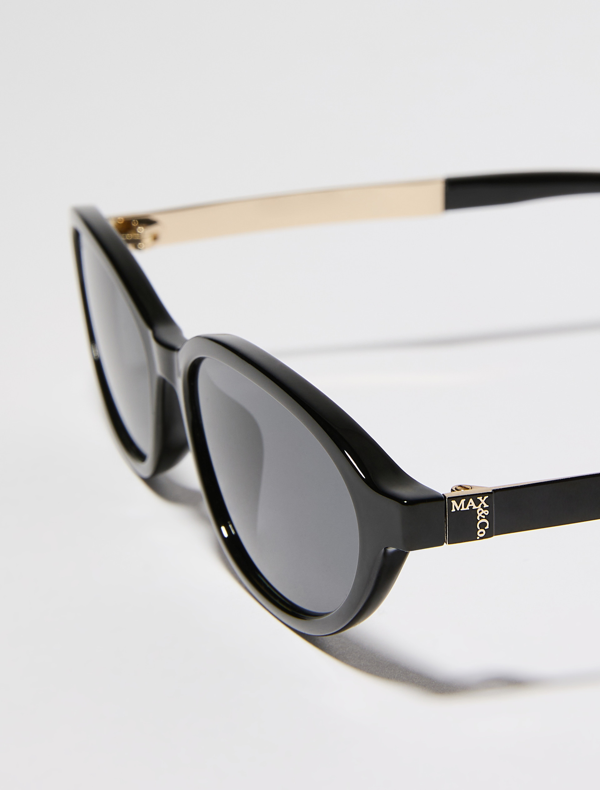 Oval injection-moulded glasses - BLACK - MAX&Co. - 3