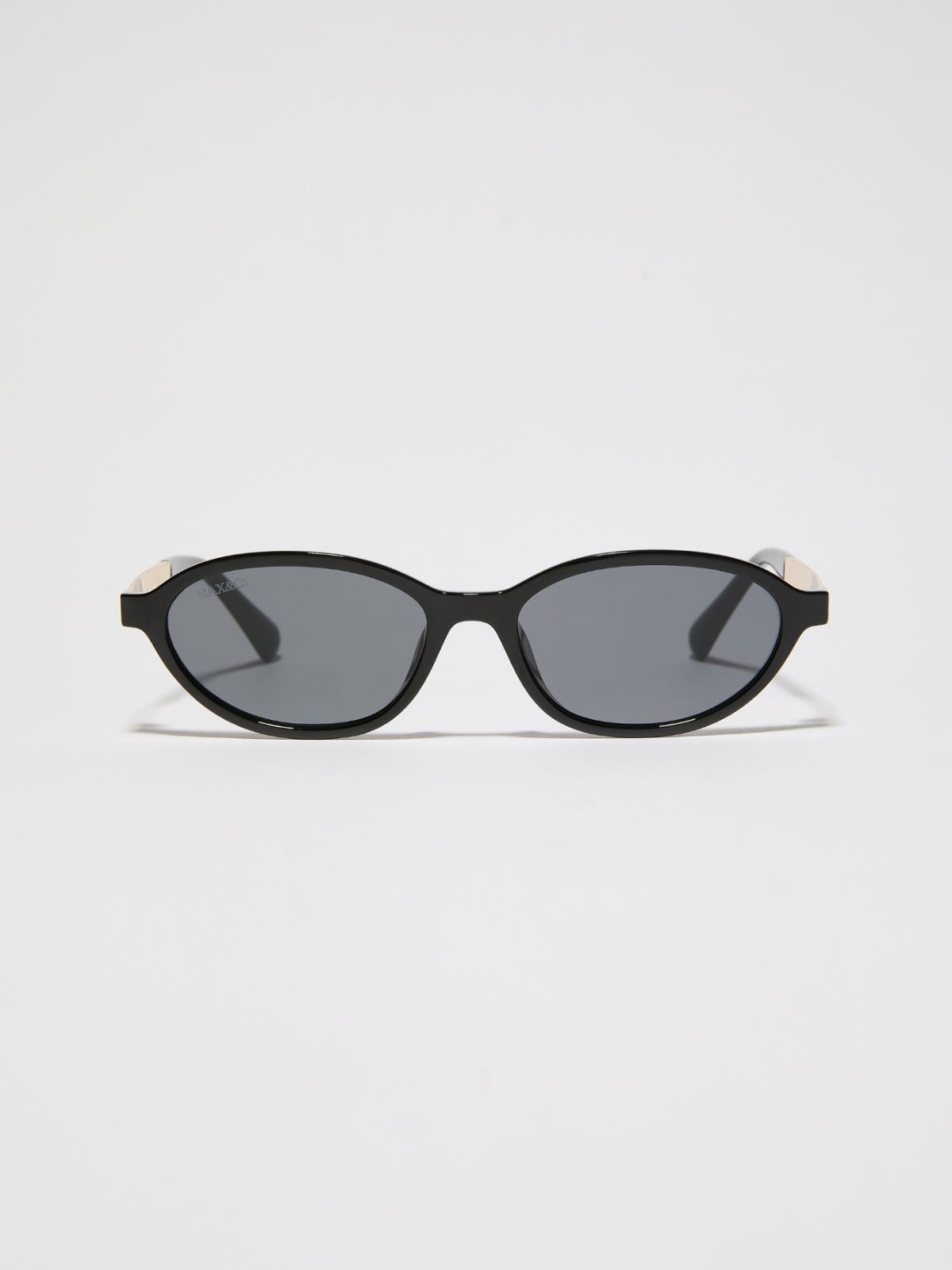 Oval injection-moulded glasses - BLACK - MAX&Co.