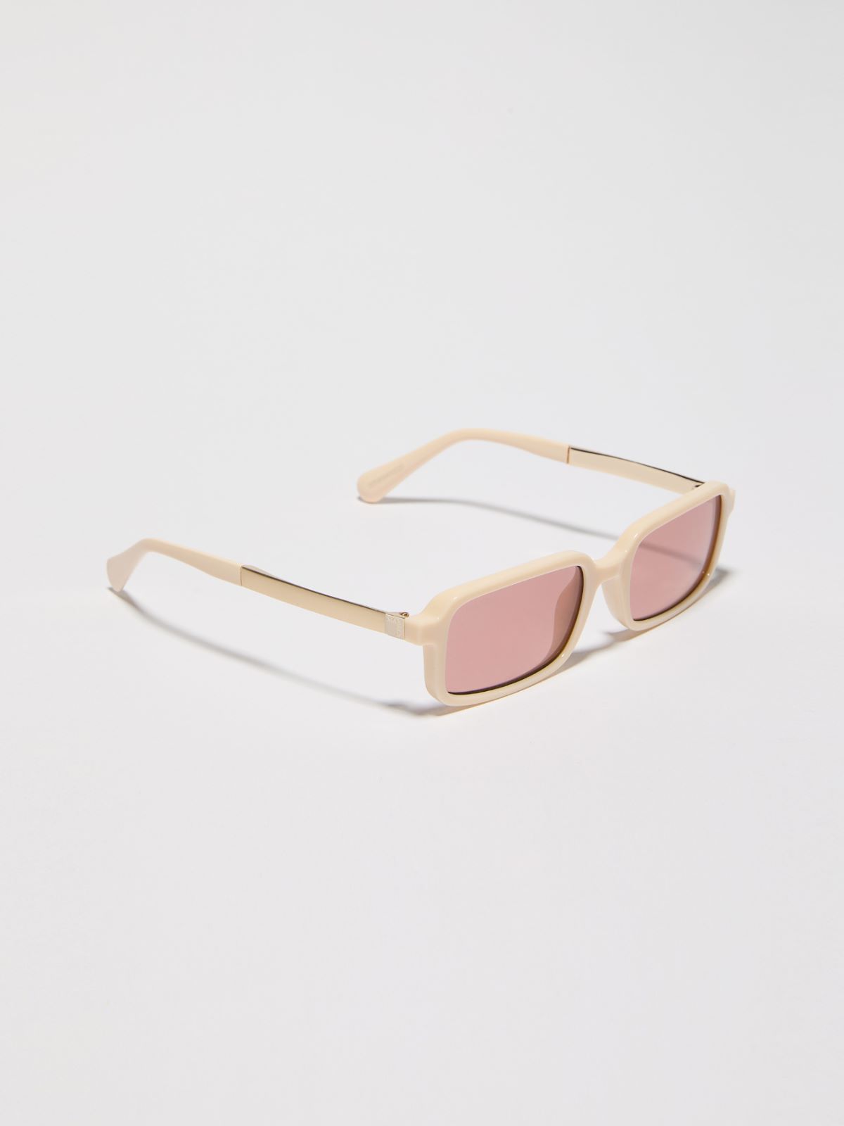 Rectangular injection-moulded glasses - OPTICAL WHITE - MAX&Co.