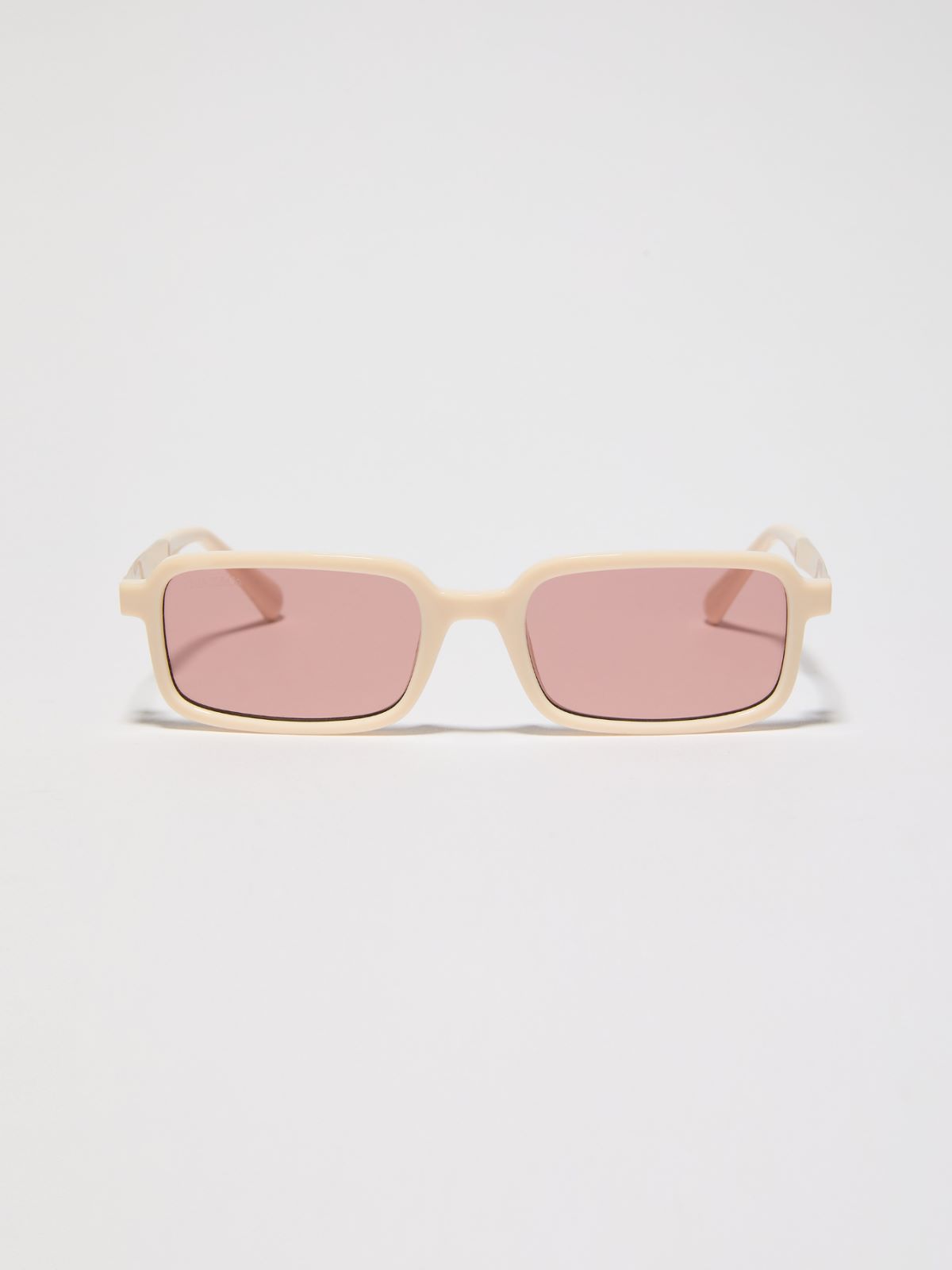 Rectangular injection-moulded glasses - OPTICAL WHITE - MAX&Co.