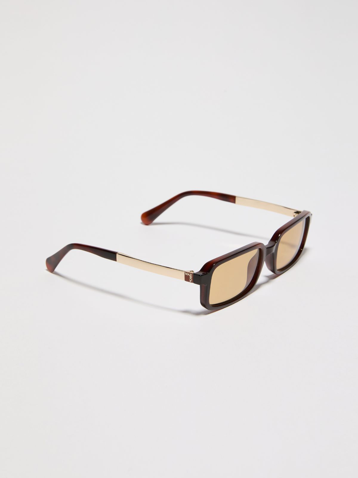 Rectangular injection-moulded glasses - BROWN - MAX&Co.