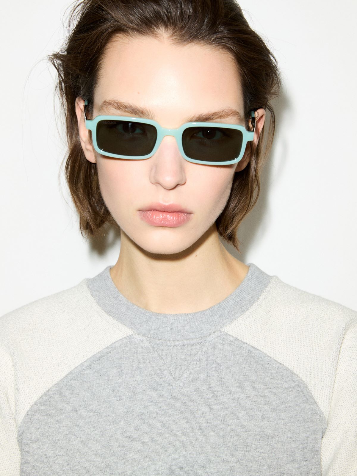 Rectangular injection-moulded glasses - TOPAZ GREEN - MAX&Co. - 4