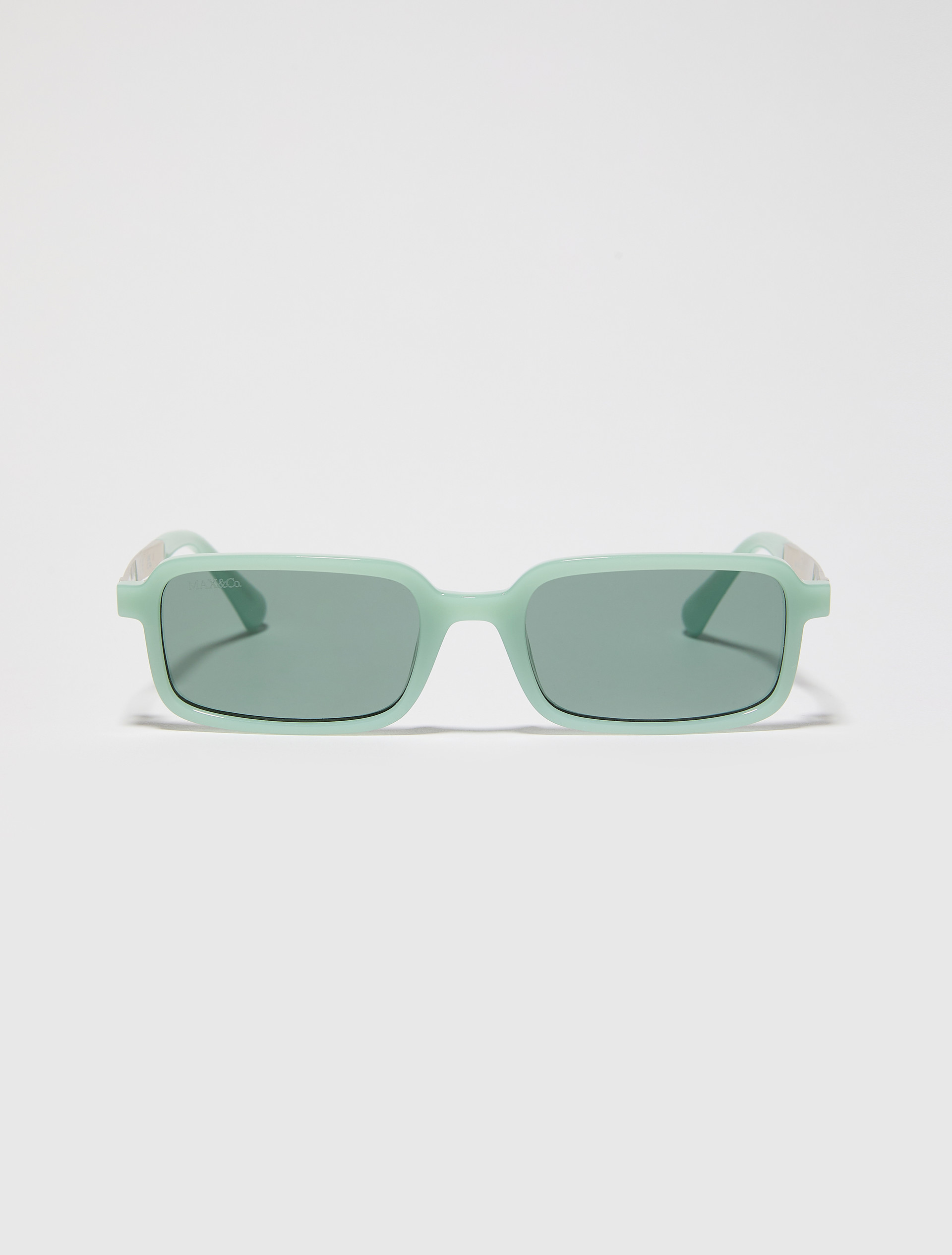 Rectangular injection-moulded glasses - TOPAZ GREEN - MAX&Co.