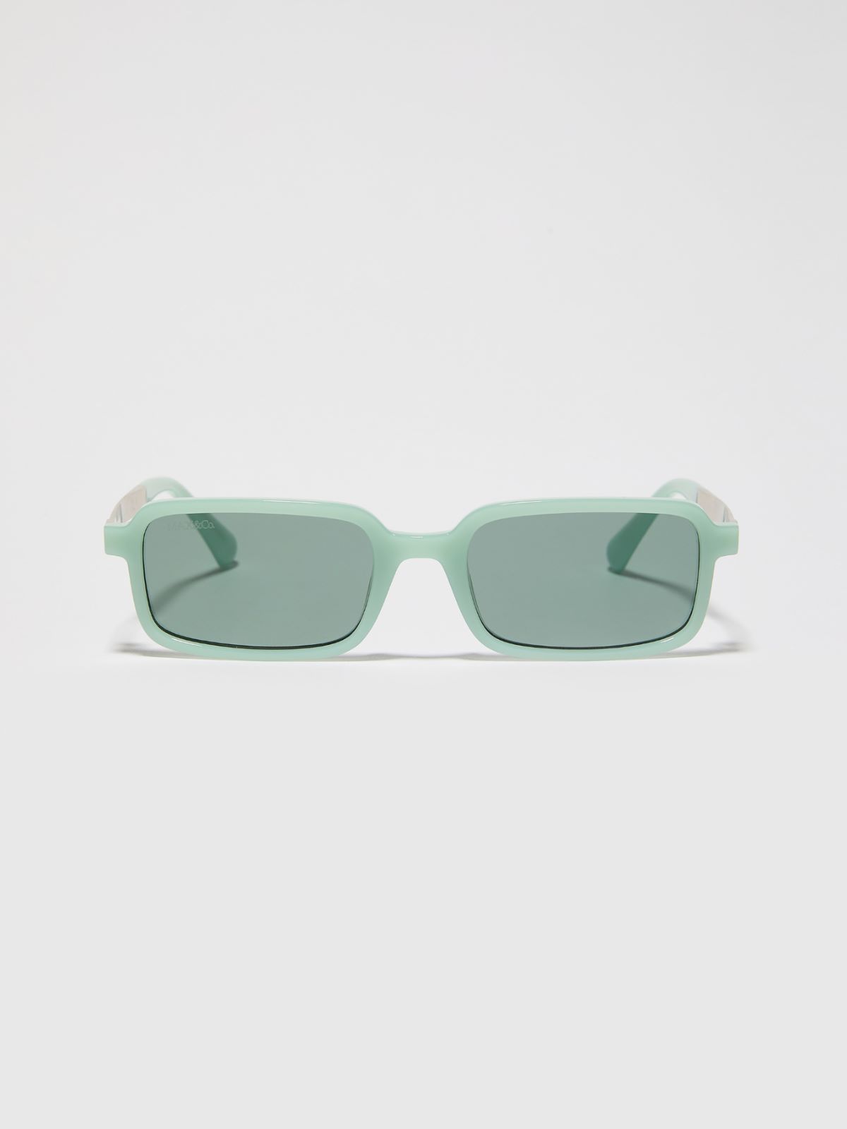 Rectangular injection-moulded glasses - TOPAZ GREEN - MAX&Co.