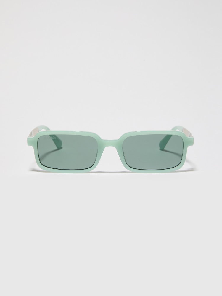 Rectangular injection-moulded glasses - TOPAZ GREEN - MAX&Co.