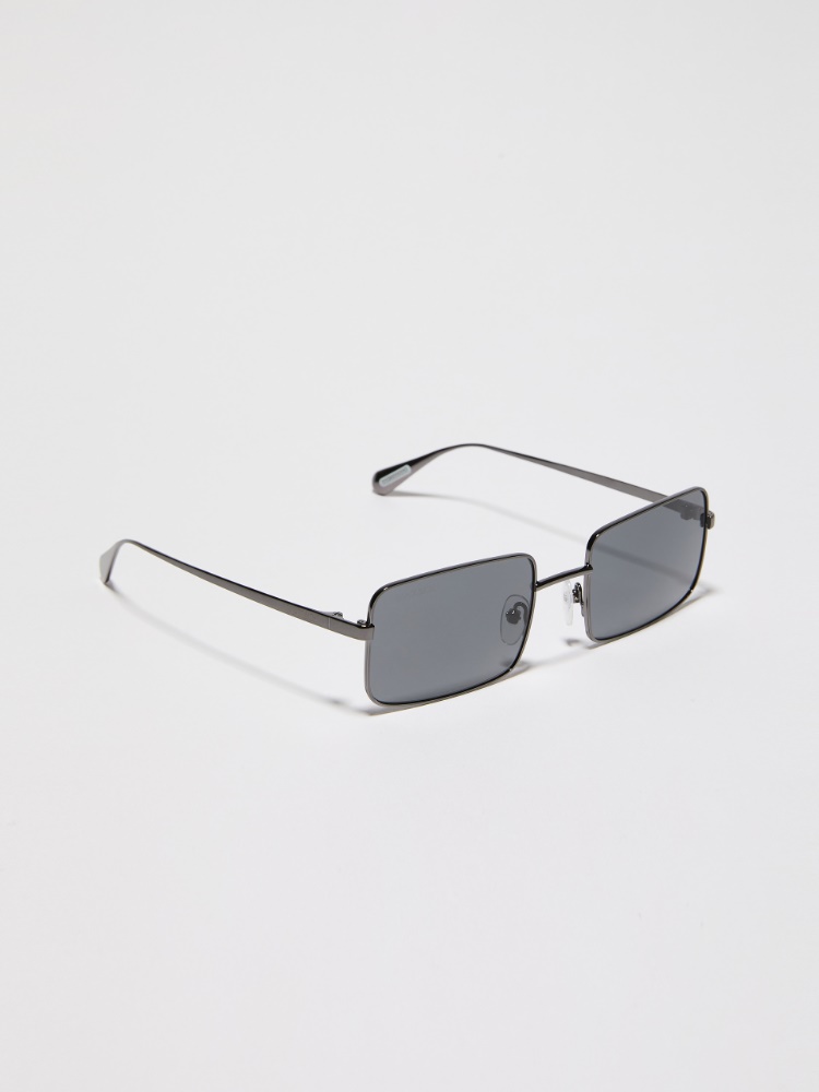 Rectangular metal glasses - GREYISH GREEN - MAX&Co.