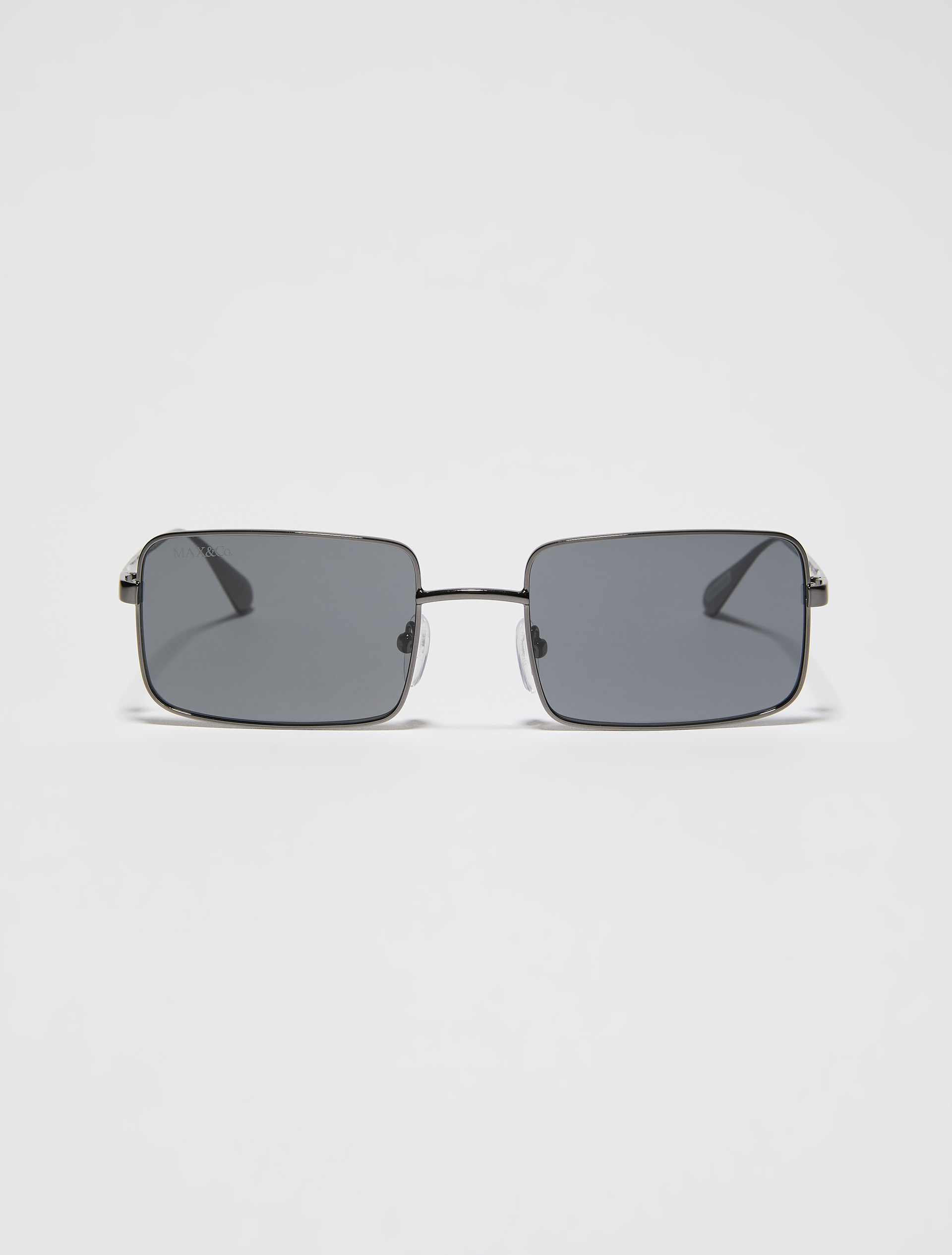Rectangular metal glasses - GREYISH GREEN - MAX&Co.