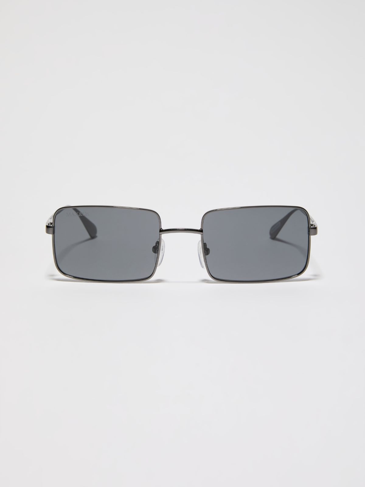 Rectangular metal glasses - GREYISH GREEN - MAX&Co.