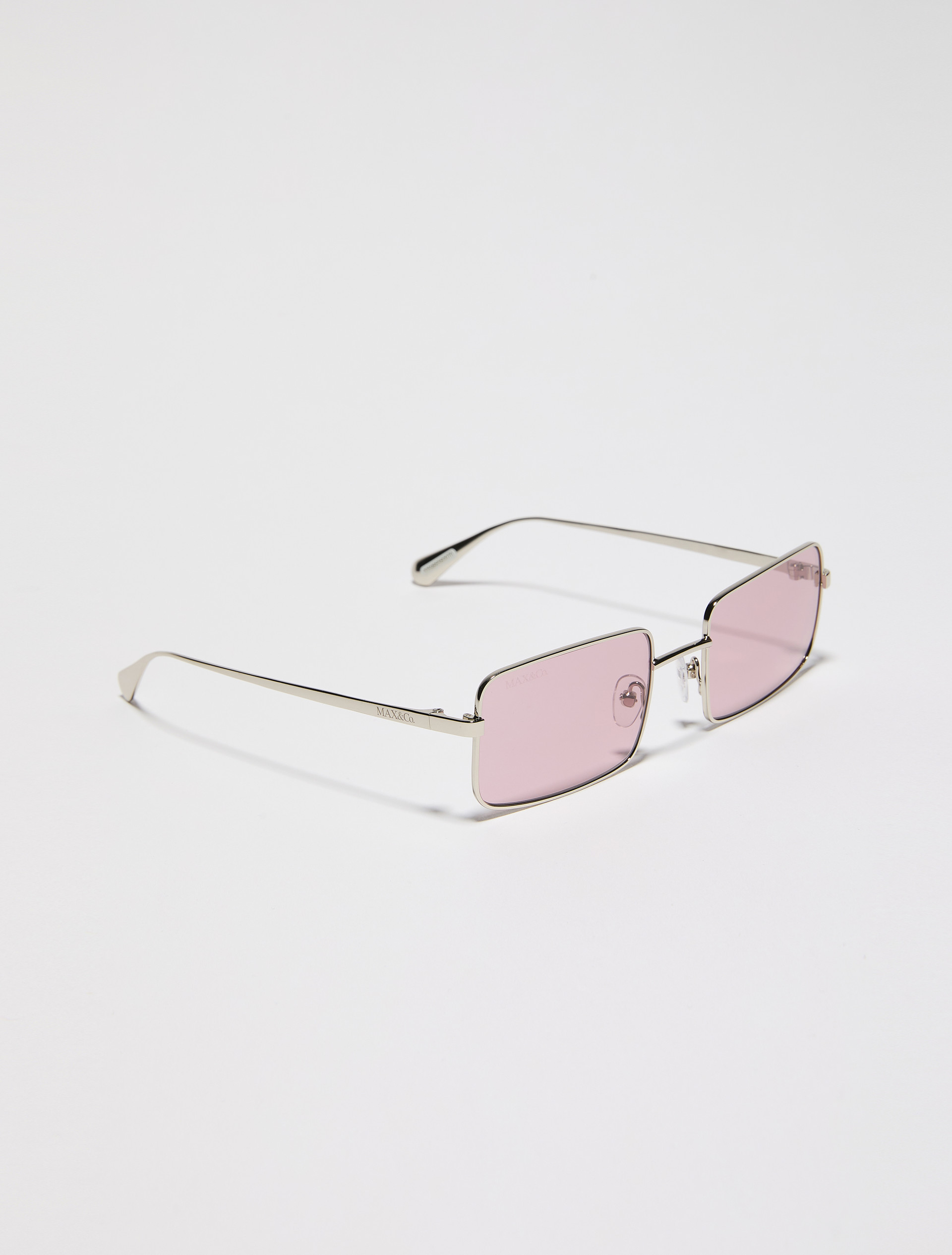 Rectangular metal glasses - GREY - MAX&Co. - 2