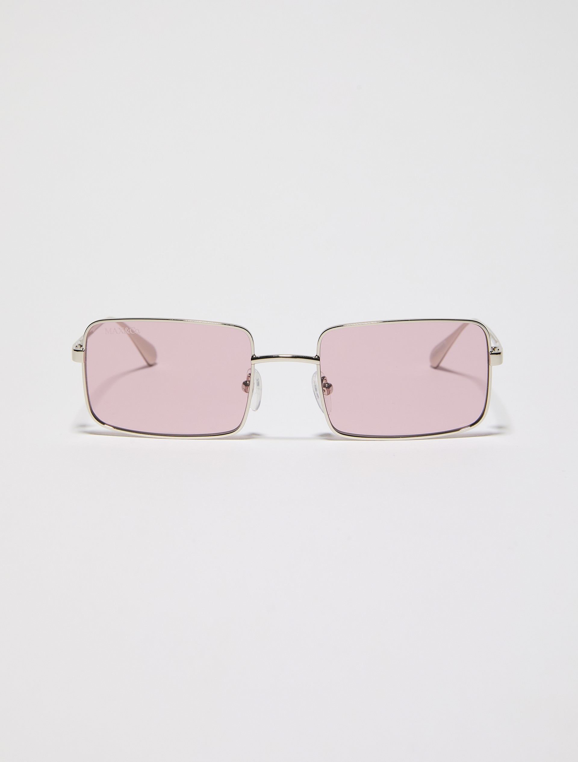 Rectangular metal glasses - GREY - MAX&Co.