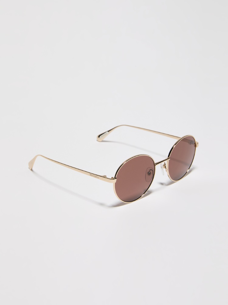 Round metal glasses - GOLD - MAX&Co.