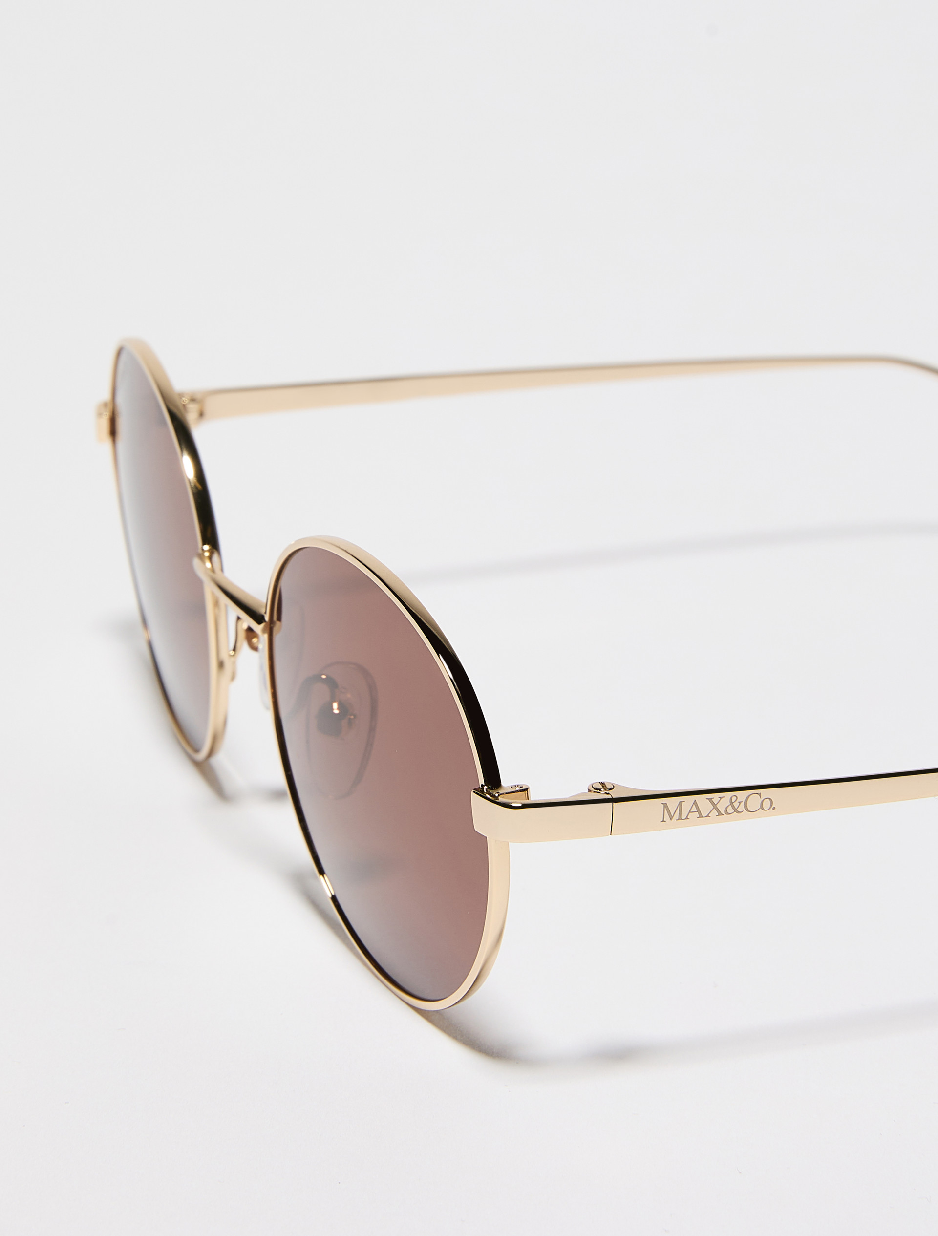 Round metal glasses - GOLD - MAX&Co. - 3