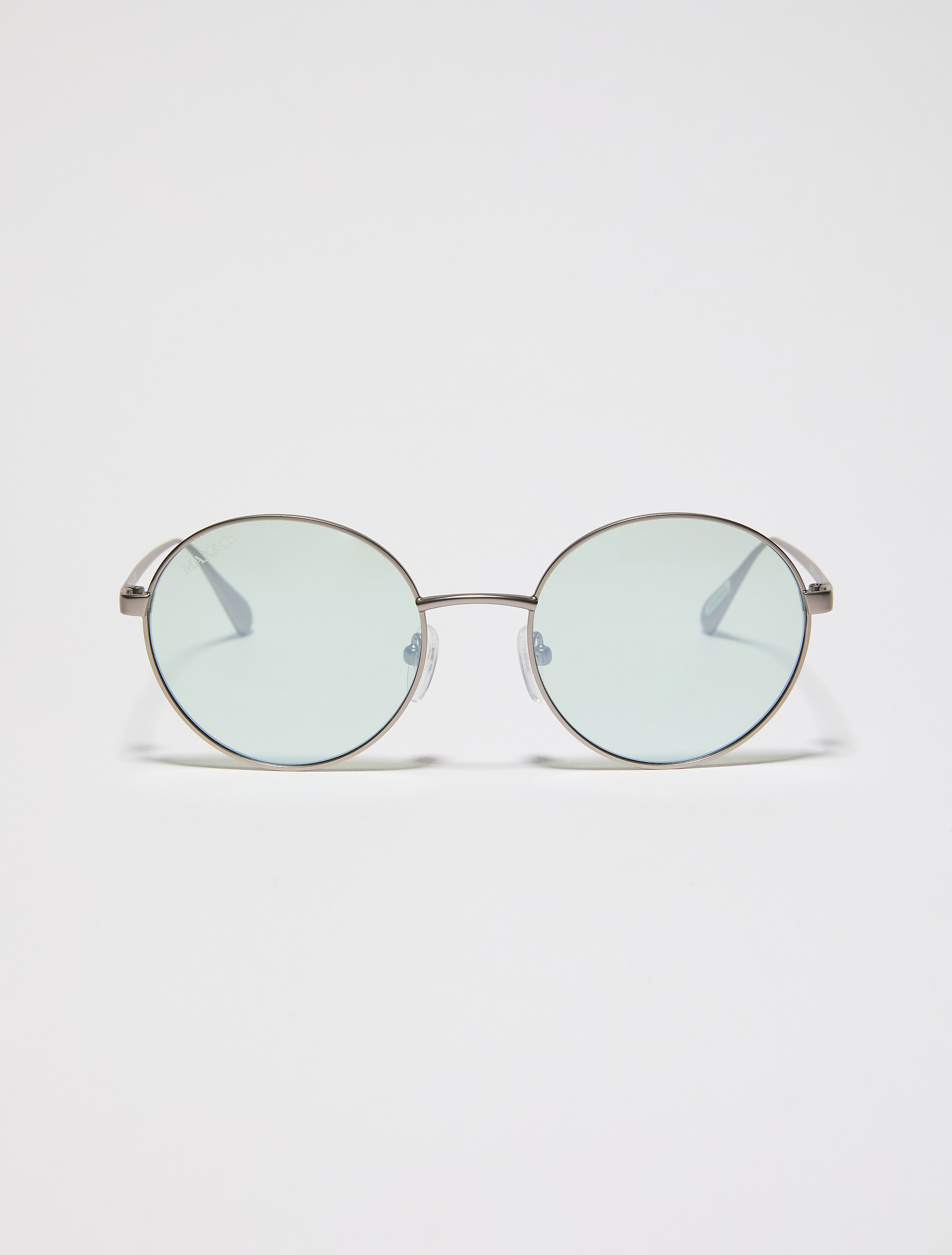Round metal glasses - BLUE-GREY - MAX&Co.