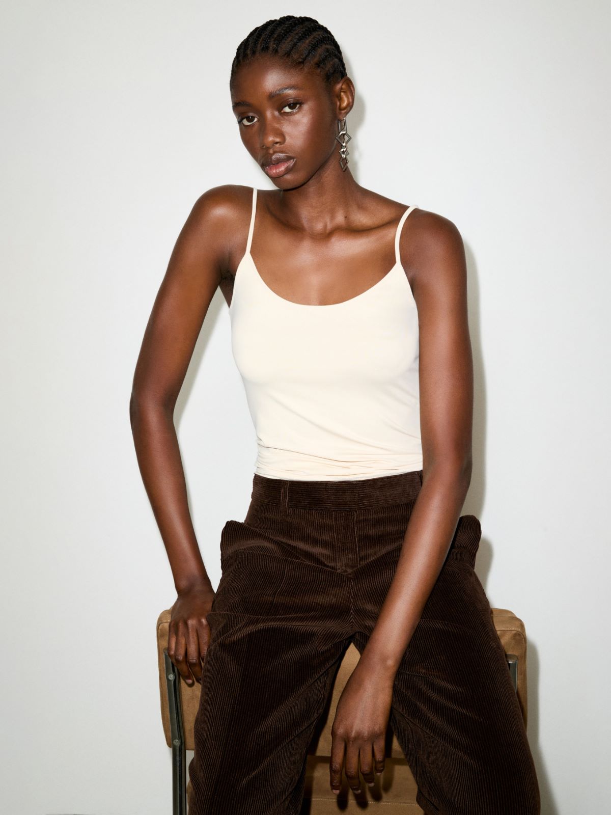 Haut en jersey stretch - POUDRE - MAX&Co.