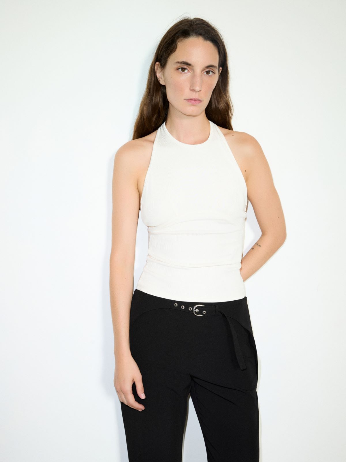 Halterneck top Sami Miró &Co.llaboration - WHITE - MAX&Co.