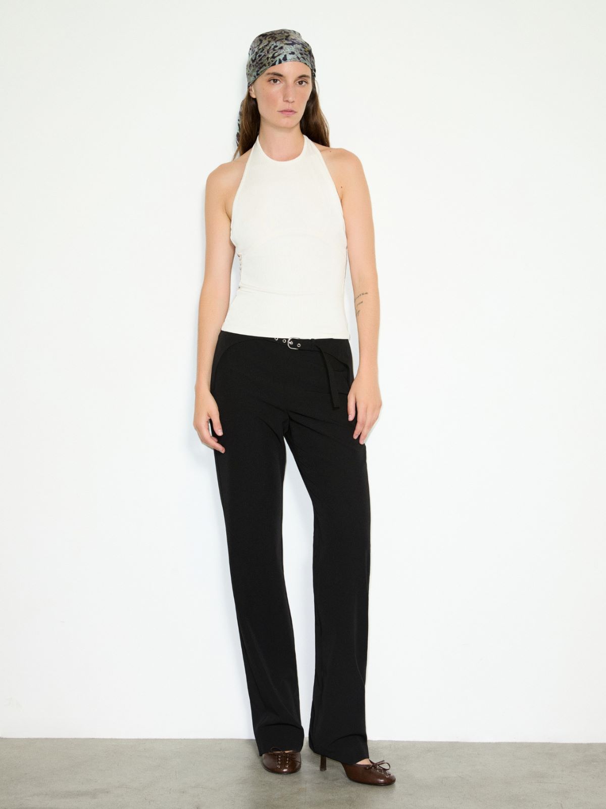 Halterneck top Sami Miró &Co.llaboration - WHITE - MAX&Co. - 4