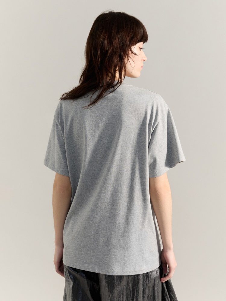 Logo T-shirt Raeburn &Co.llaboration - MELANGE GREY - MAX&Co. - 2