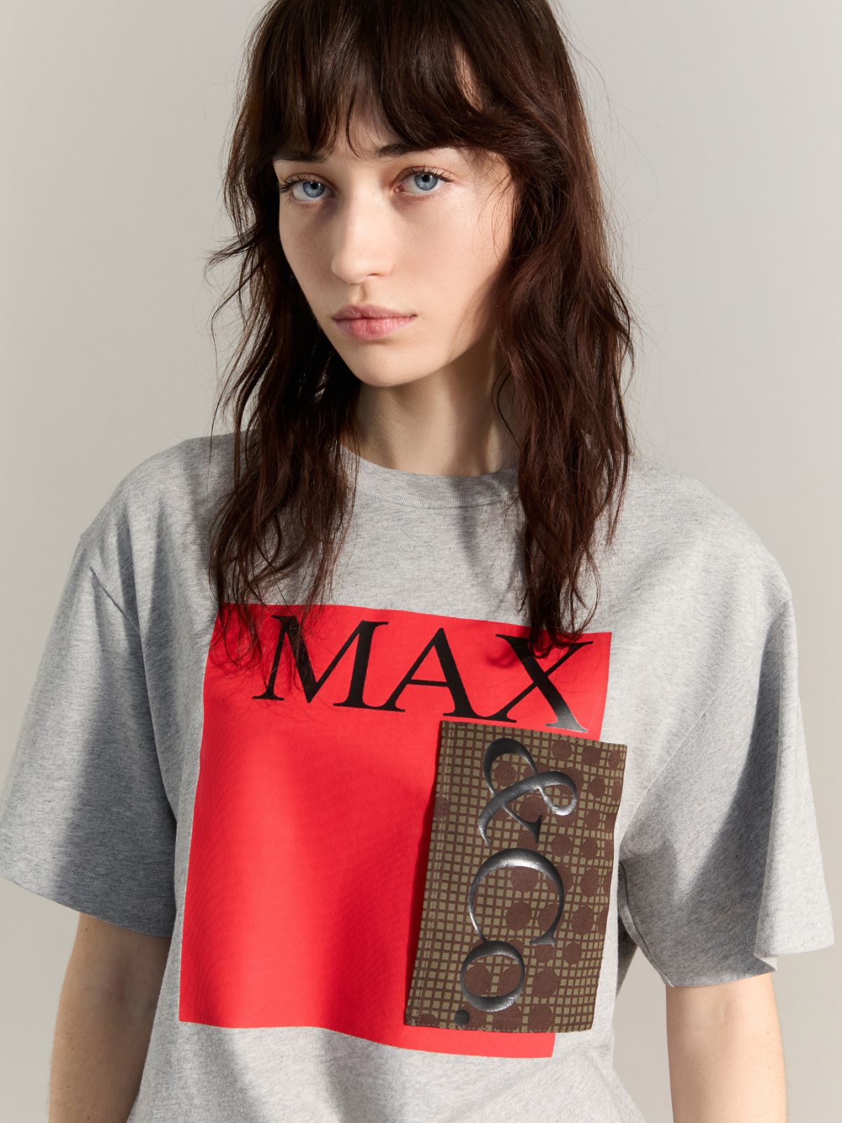 Logo T-shirt Raeburn &Co.llaboration - MELANGE GREY - MAX&Co. - 3