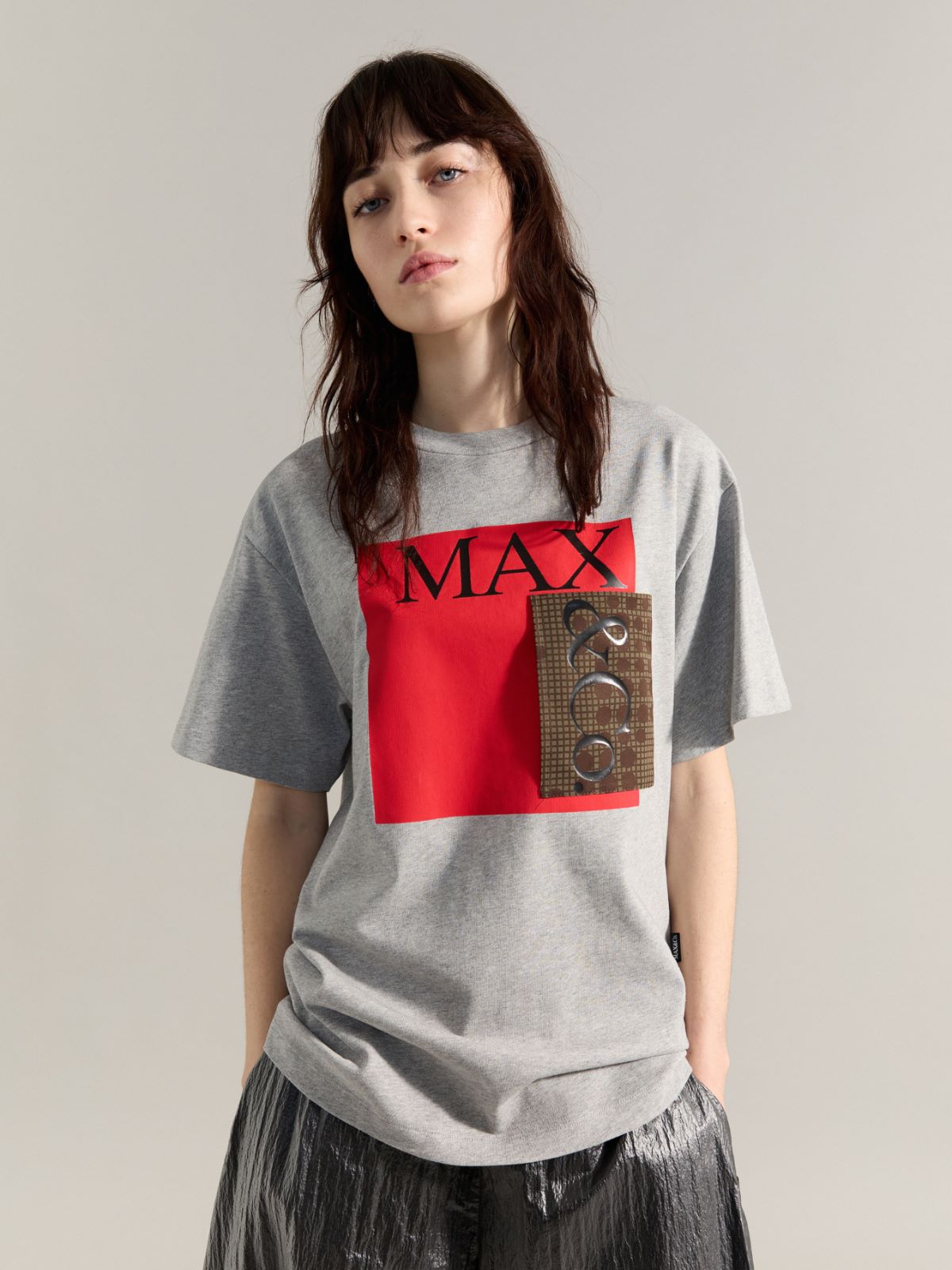 Logo T-shirt Raeburn &Co.llaboration - MELANGE GREY - MAX&Co.