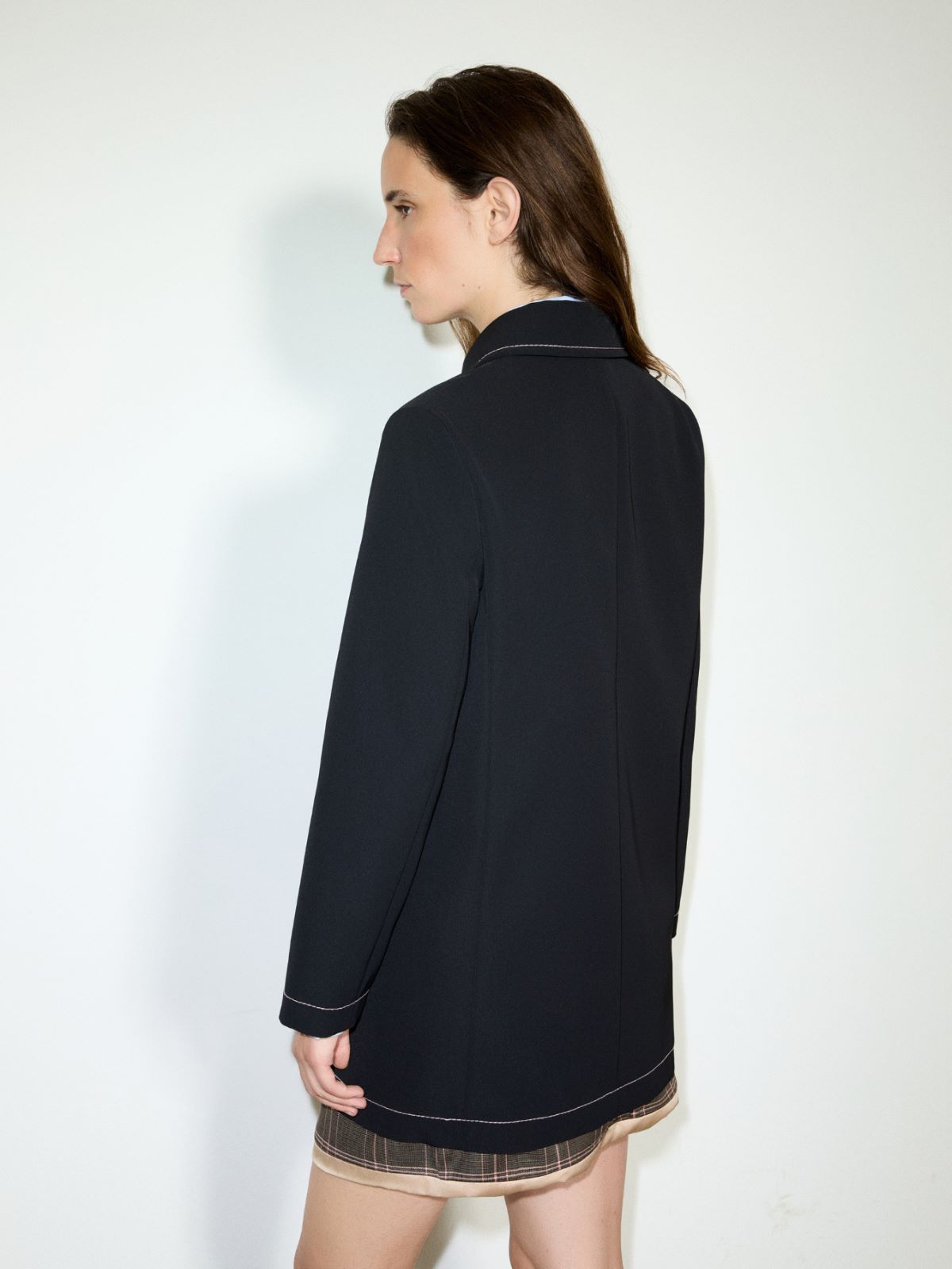 Car coat in bonded twill - BLACK - MAX&Co. - 2